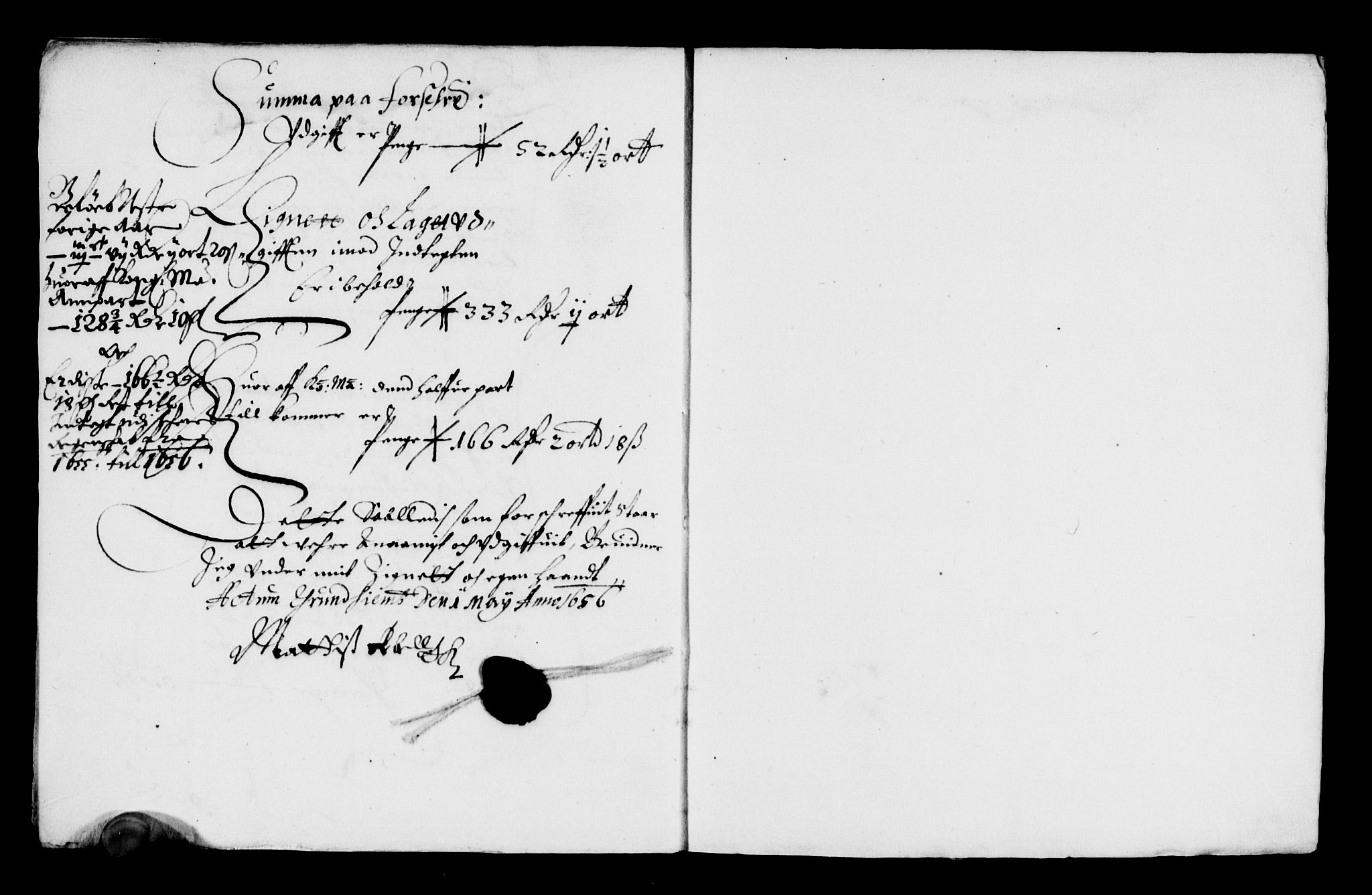 Rentekammeret inntil 1814, Reviderte regnskaper, Lensregnskaper, AV/RA-EA-5023/R/Rb/Rbw/L0119: Trondheim len, 1654-1656