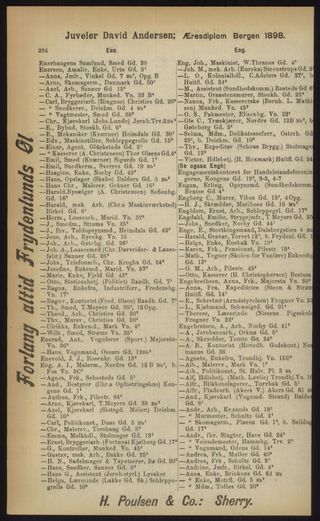 Kristiania/Oslo adressebok, PUBL/-, 1903, p. 294