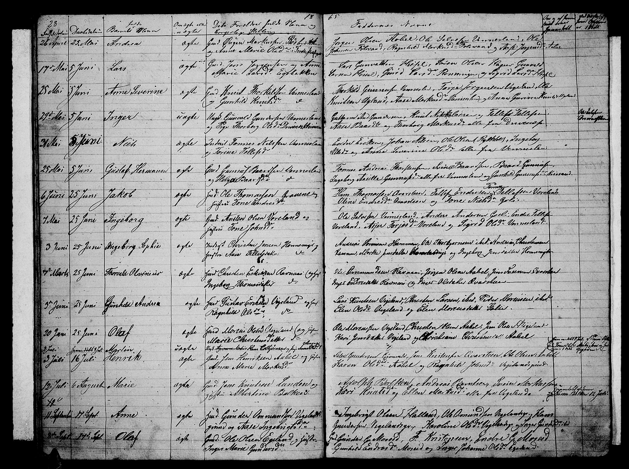 Vennesla sokneprestkontor, SAK/1111-0045/Fb/Fbb/L0002: Parish register (copy) no. B 2, 1859-1879, p. 28-29