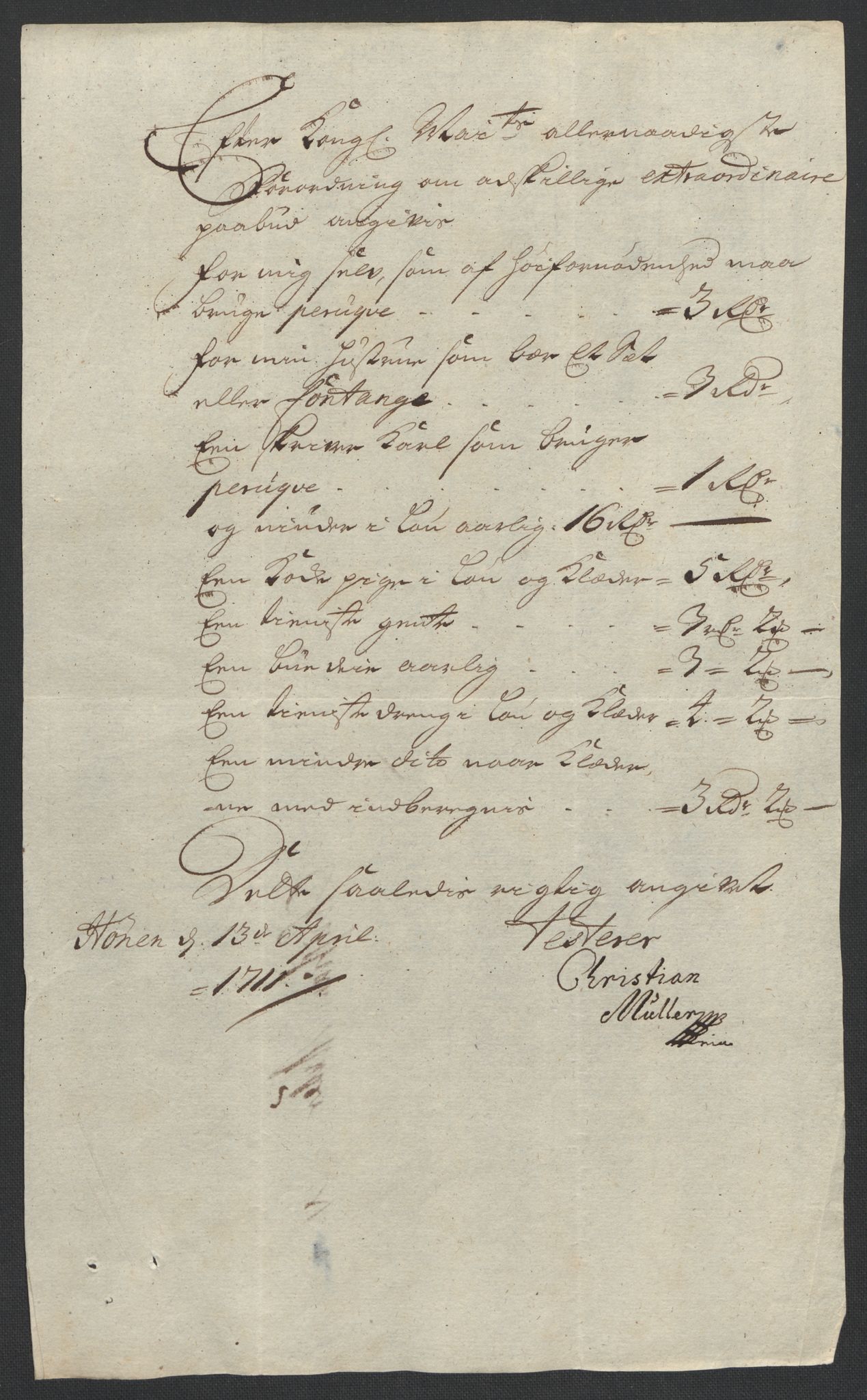 Rentekammeret inntil 1814, Reviderte regnskaper, Fogderegnskap, AV/RA-EA-4092/R23/L1469: Fogderegnskap Ringerike og Hallingdal, 1711, p. 318