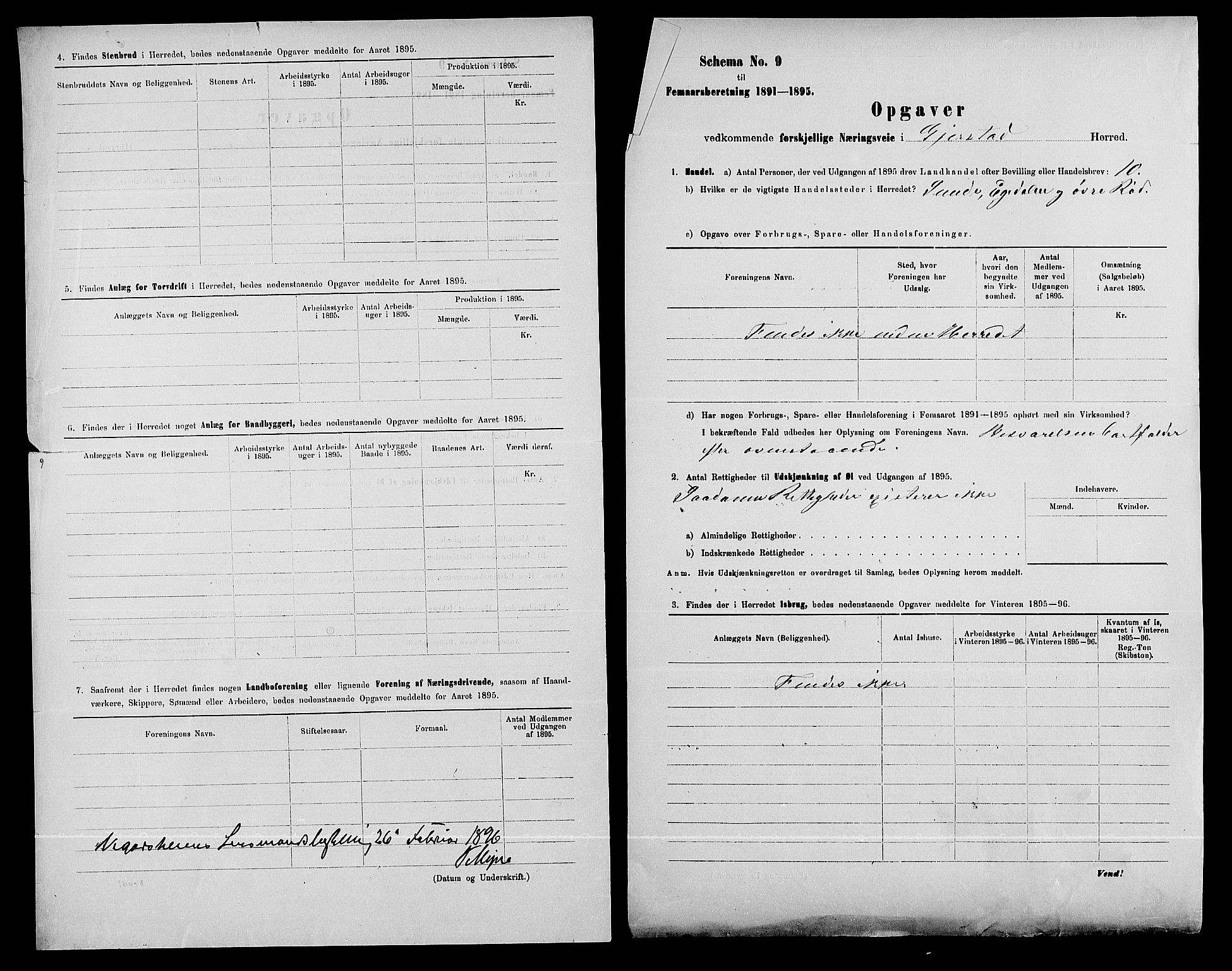 Statistisk sentralbyrå, Næringsøkonomiske emner, Generelt - Amtmennenes femårsberetninger, AV/RA-S-2233/F/Fa/L0082: --, 1891-1895, p. 3