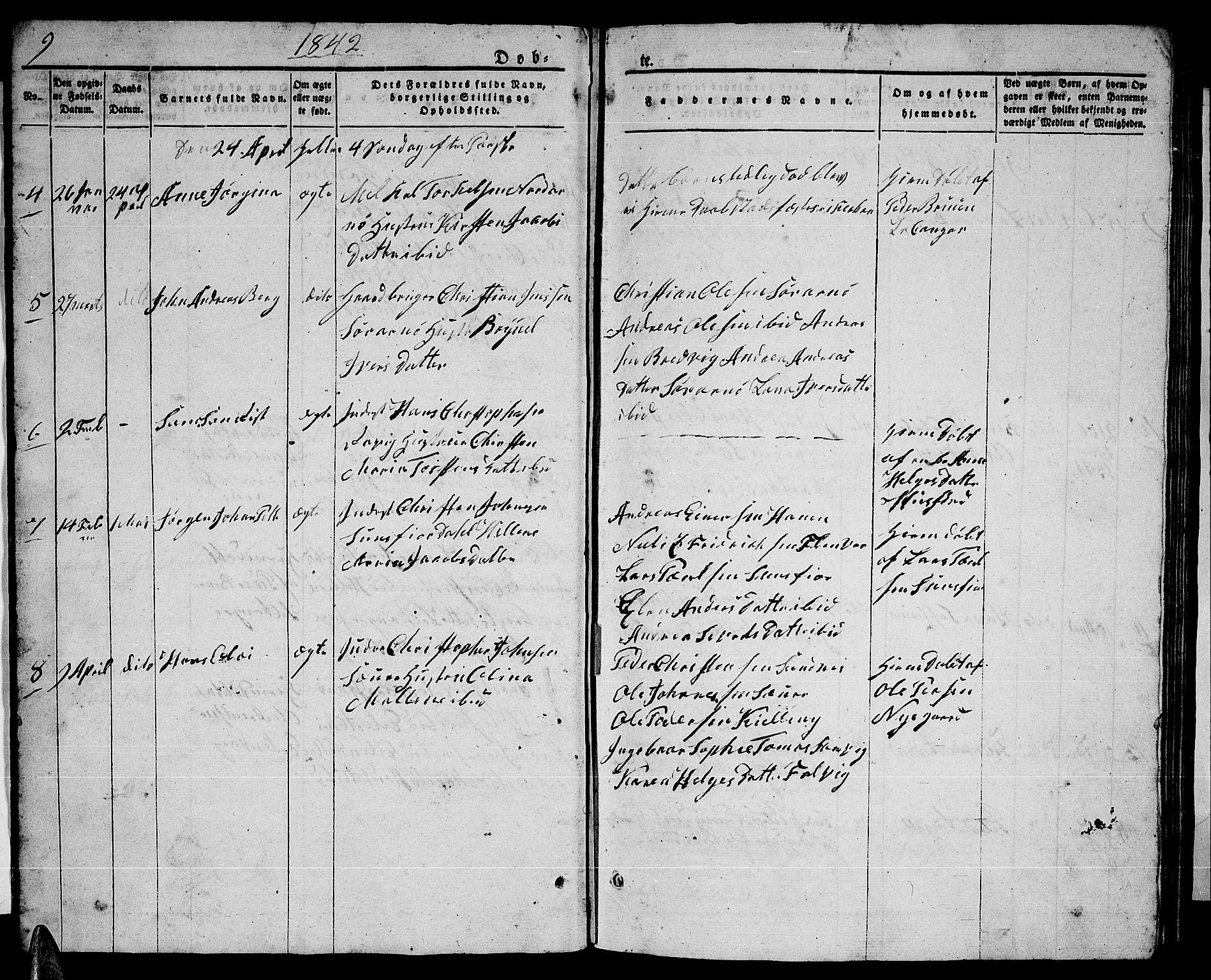 Ministerialprotokoller, klokkerbøker og fødselsregistre - Nordland, SAT/A-1459/805/L0106: Parish register (copy) no. 805C02, 1841-1861, p. 9