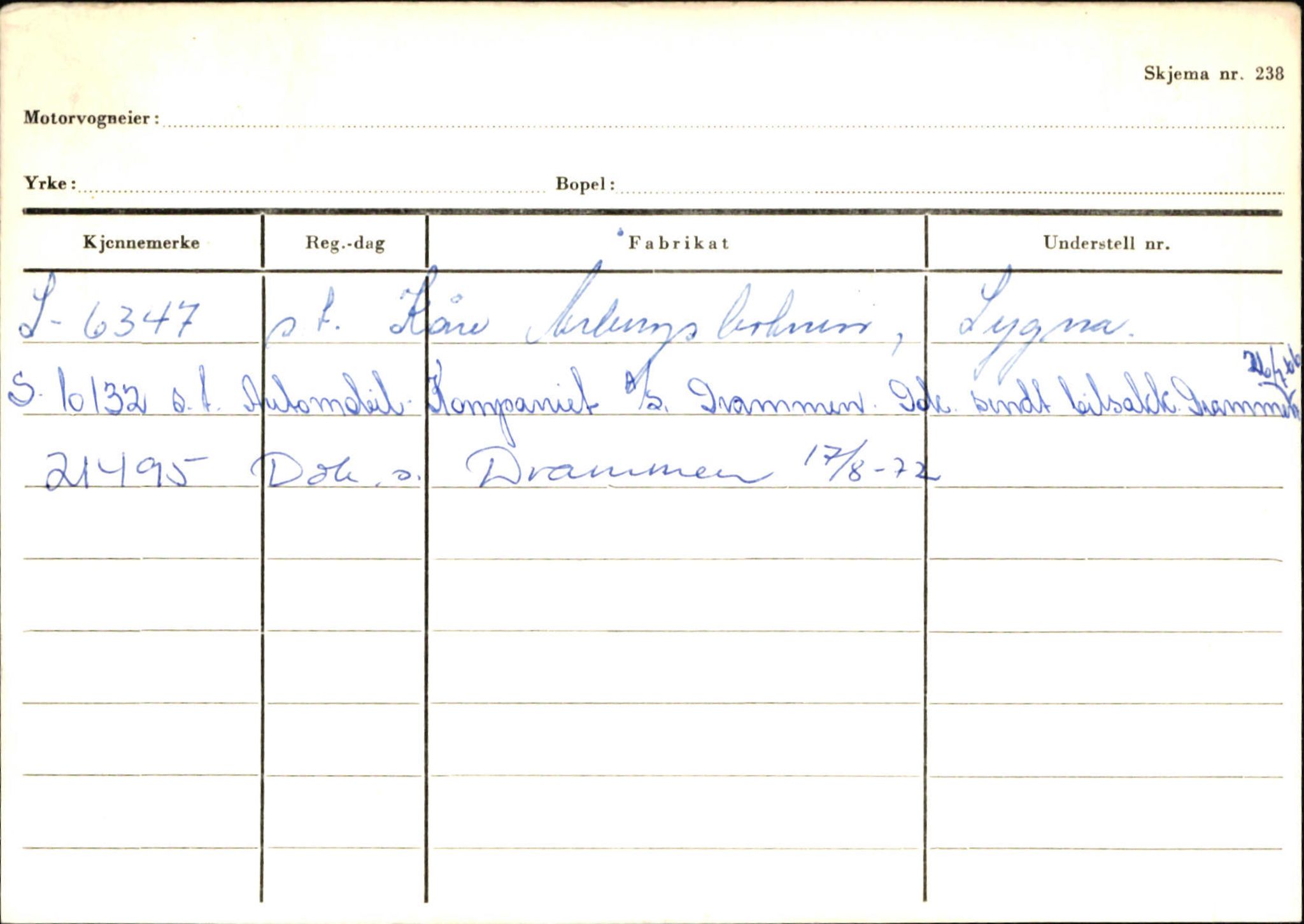 Statens vegvesen, Sogn og Fjordane vegkontor, AV/SAB-A-5301/4/F/L0125: Eigarregister Sogndal V-Å. Aurland A-Å. Fjaler A-N, 1945-1975, p. 989