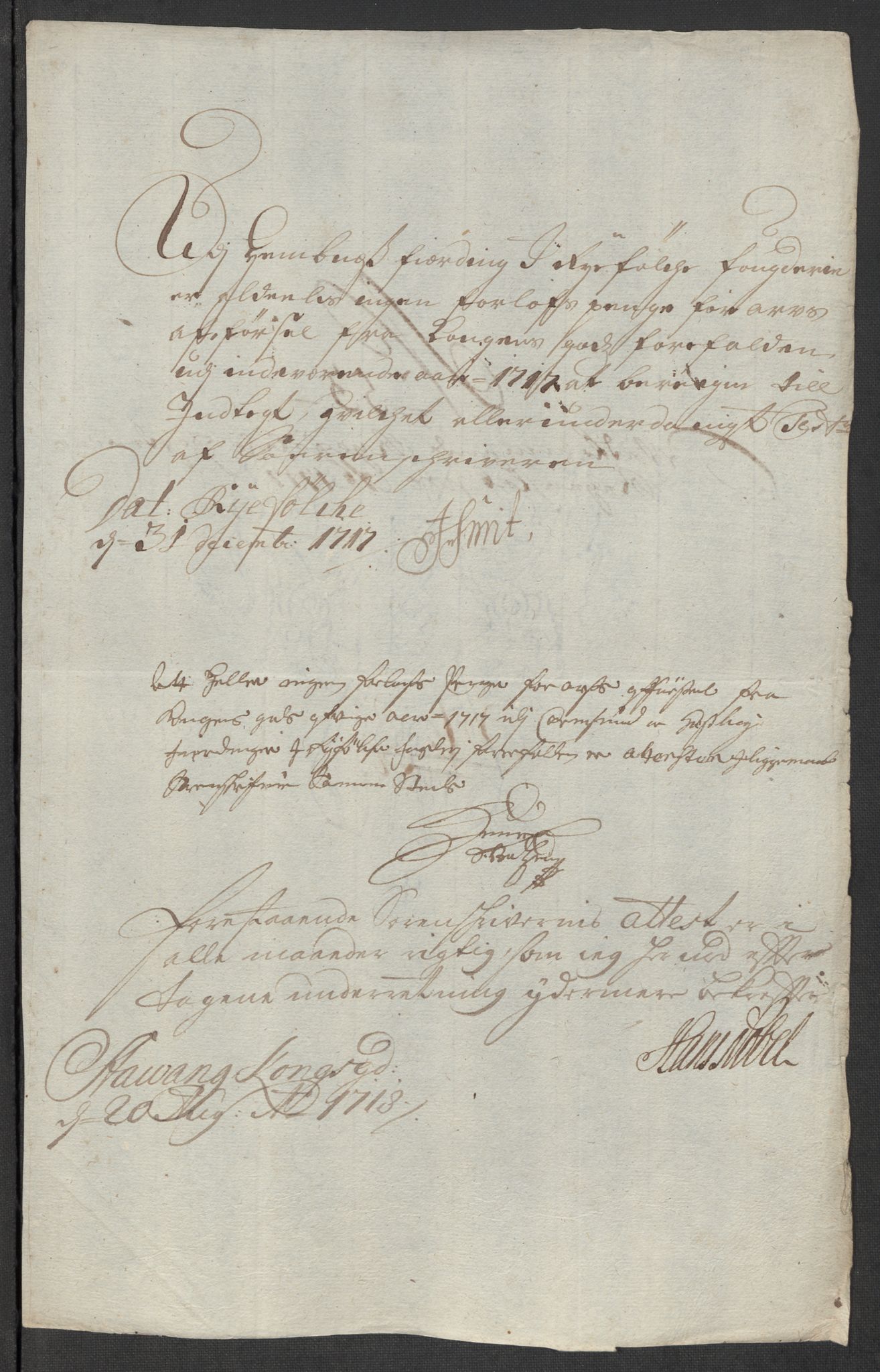 Rentekammeret inntil 1814, Reviderte regnskaper, Fogderegnskap, AV/RA-EA-4092/R47/L2870: Fogderegnskap Ryfylke, 1717, p. 282