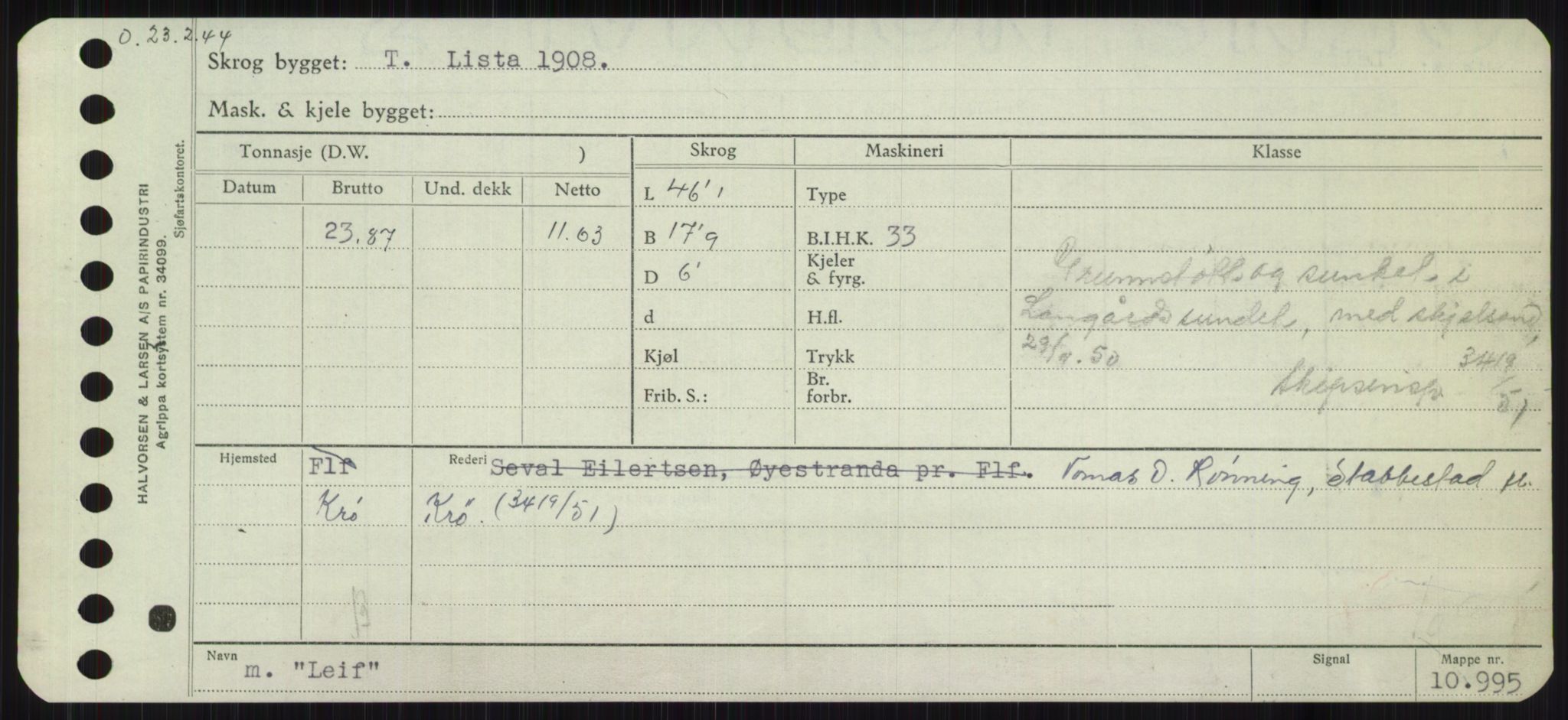 Sjøfartsdirektoratet med forløpere, Skipsmålingen, RA/S-1627/H/Ha/L0003/0002: Fartøy, Hilm-Mar / Fartøy, Kom-Mar, p. 363