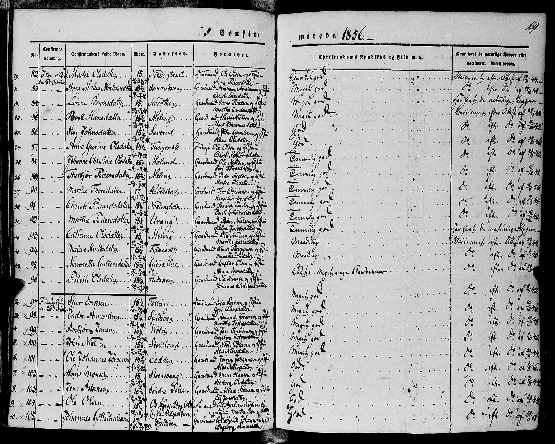 Finnås sokneprestembete, AV/SAB-A-99925/H/Ha/Haa/Haaa/L0007: Parish register (official) no. A 7, 1850-1862, p. 169