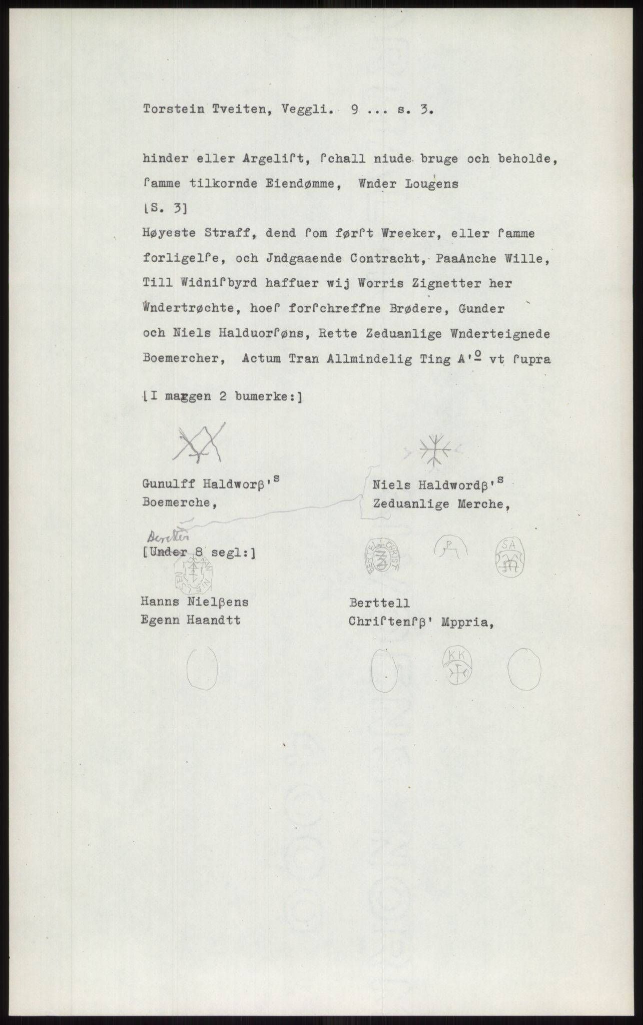 Samlinger til kildeutgivelse, Diplomavskriftsamlingen, AV/RA-EA-4053/H/Ha, p. 395