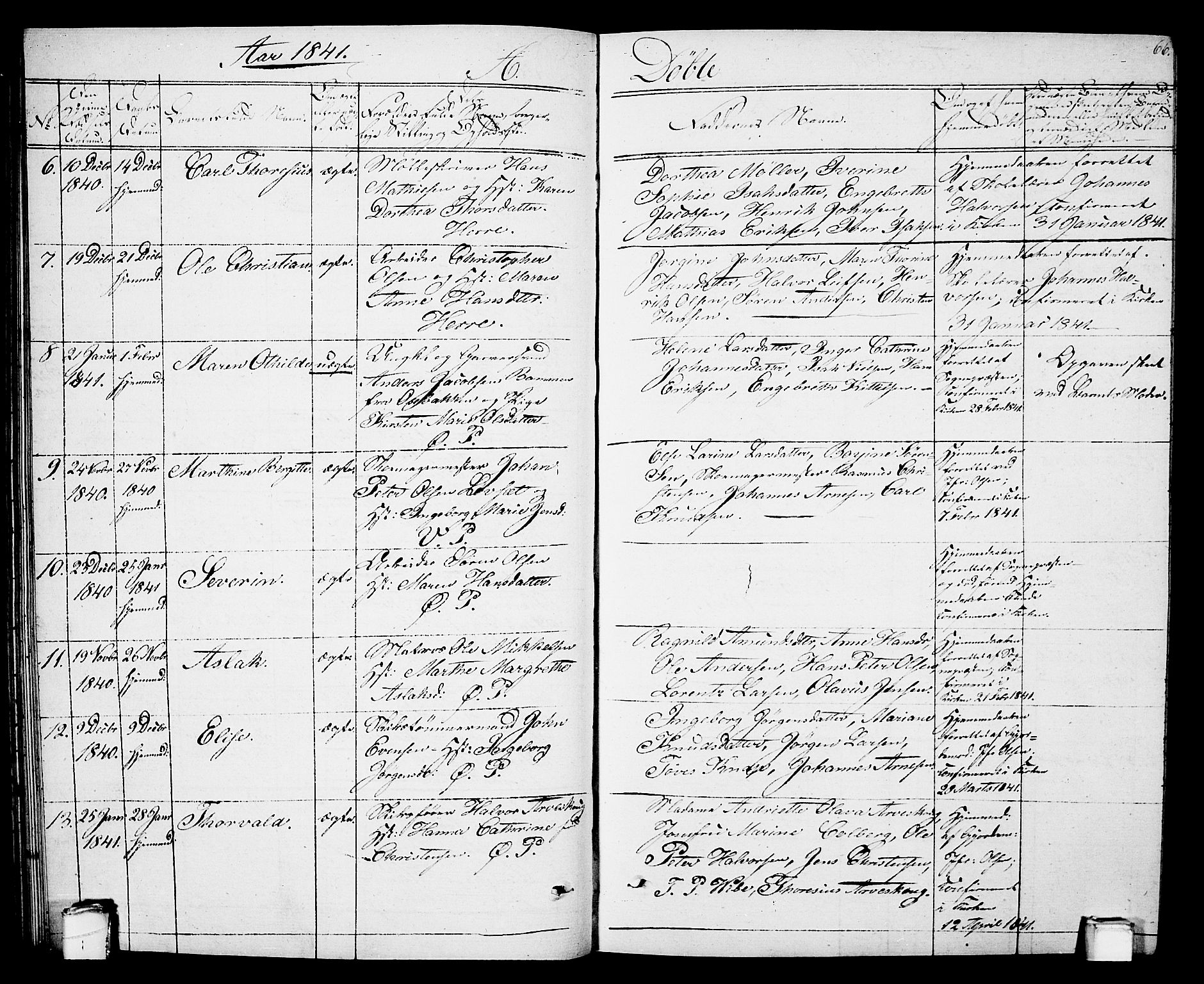 Porsgrunn kirkebøker , AV/SAKO-A-104/G/Gb/L0002: Parish register (copy) no. II 2, 1828-1841, p. 66