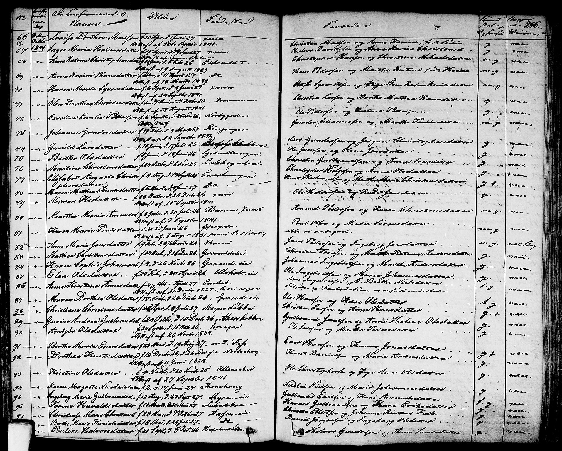 Aker prestekontor kirkebøker, SAO/A-10861/F/L0018: Parish register (official) no. 17, 1829-1852, p. 256