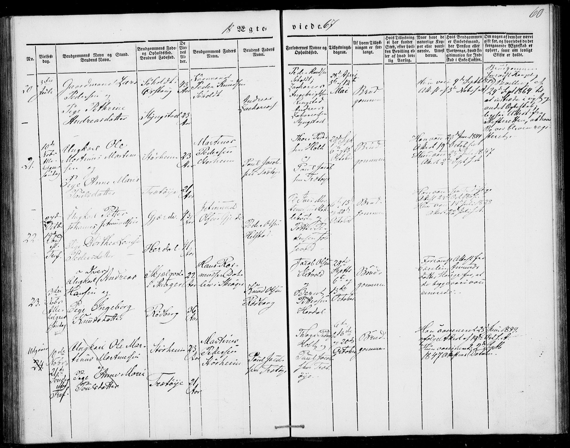 Ministerialprotokoller, klokkerbøker og fødselsregistre - Møre og Romsdal, AV/SAT-A-1454/520/L0276: Parish register (official) no. 520A06, 1844-1881, p. 60