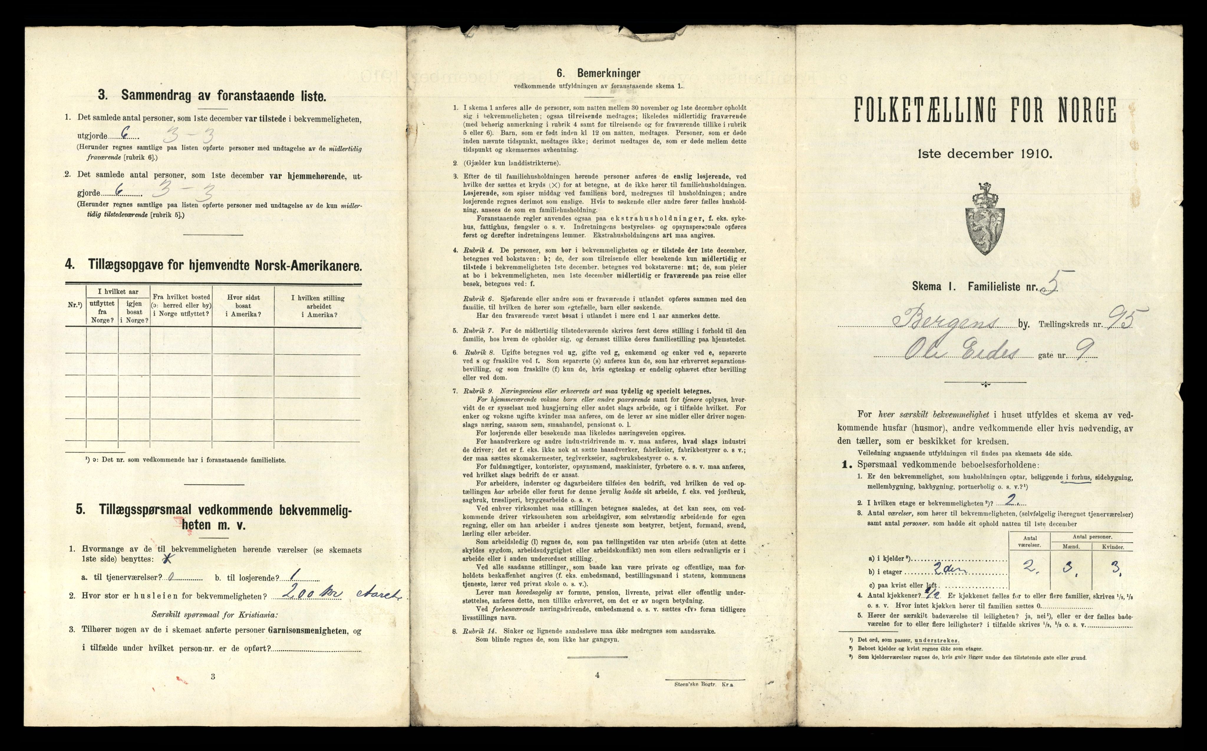 RA, 1910 census for Bergen, 1910, p. 33363