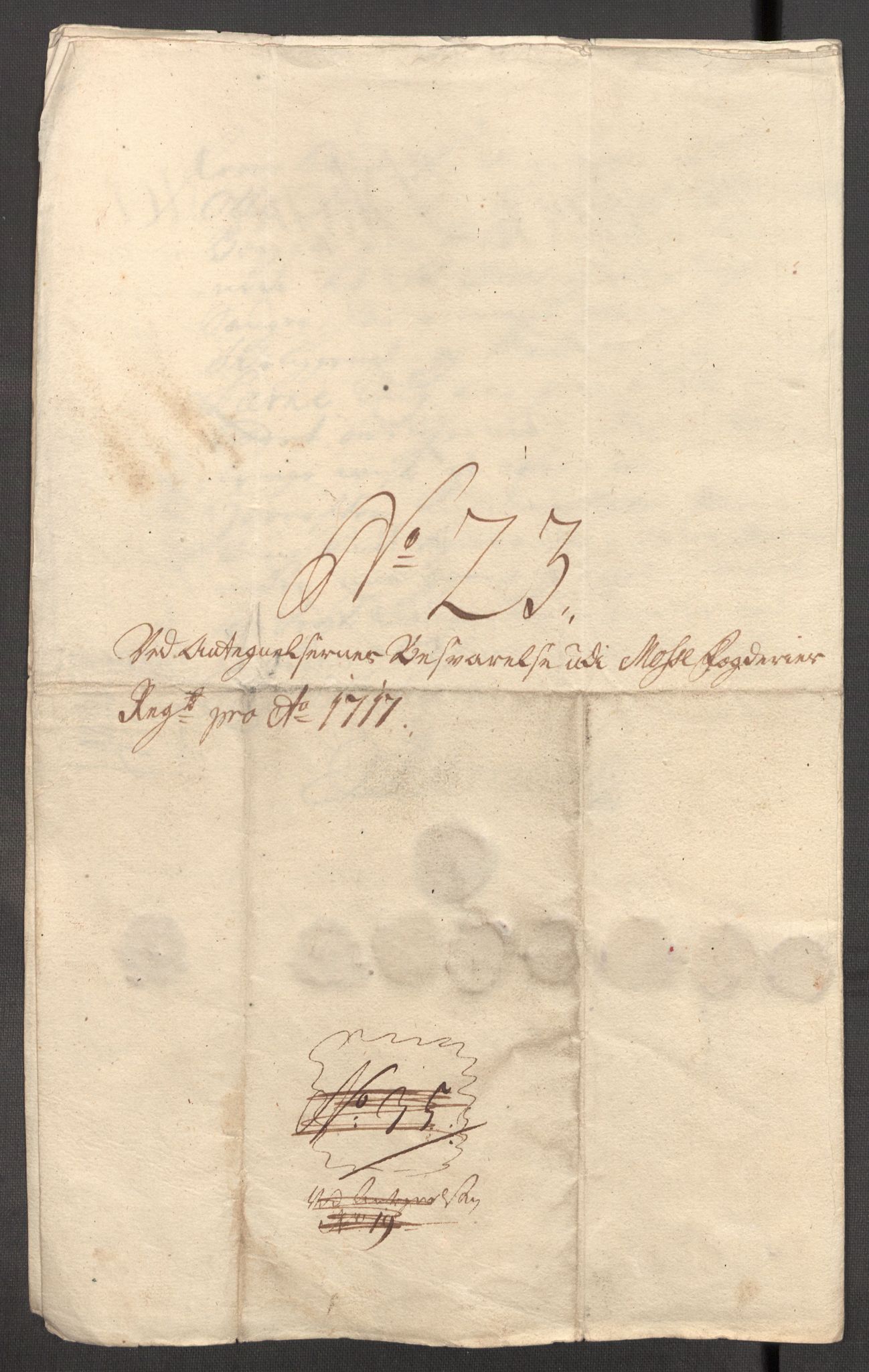 Rentekammeret inntil 1814, Reviderte regnskaper, Fogderegnskap, AV/RA-EA-4092/R04/L0142: Fogderegnskap Moss, Onsøy, Tune, Veme og Åbygge, 1717, p. 137