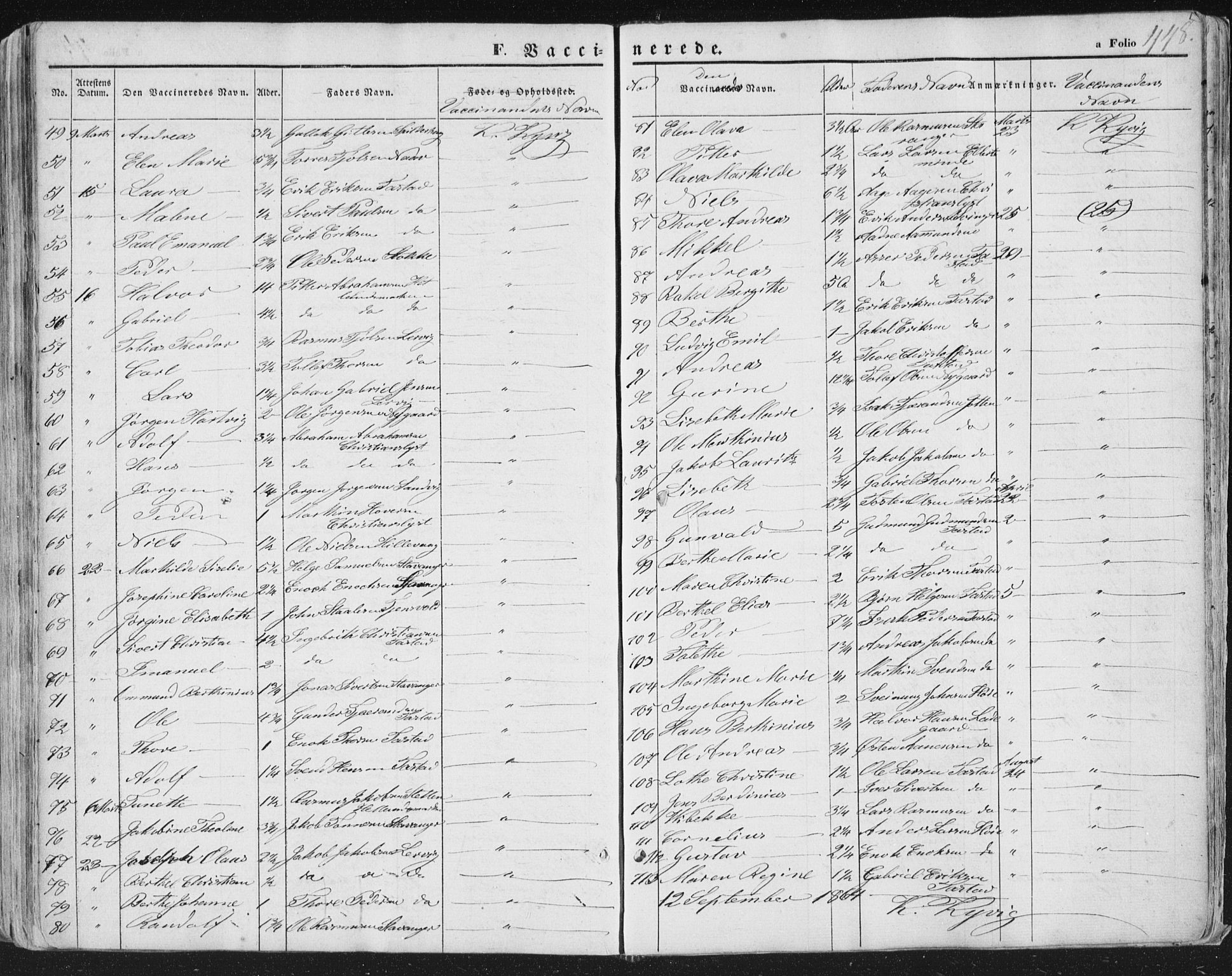 Hetland sokneprestkontor, AV/SAST-A-101826/30/30BA/L0002: Parish register (official) no. A 2, 1849-1869, p. 448