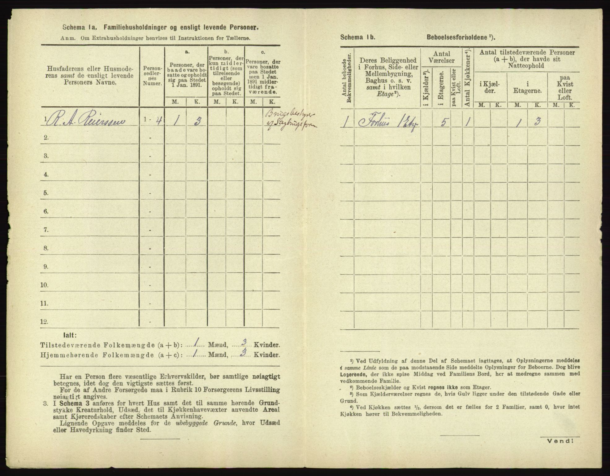 RA, 1891 census for 0101 Fredrikshald, 1891, p. 707