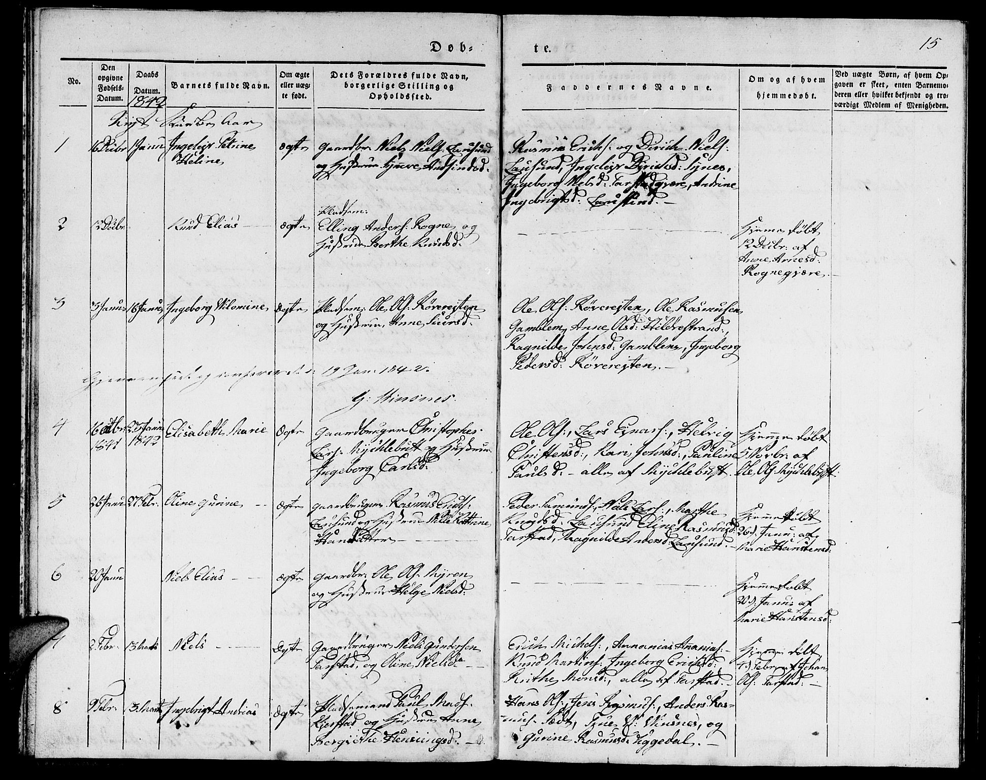 Ministerialprotokoller, klokkerbøker og fødselsregistre - Møre og Romsdal, AV/SAT-A-1454/536/L0507: Parish register (copy) no. 536C02, 1839-1859, p. 15