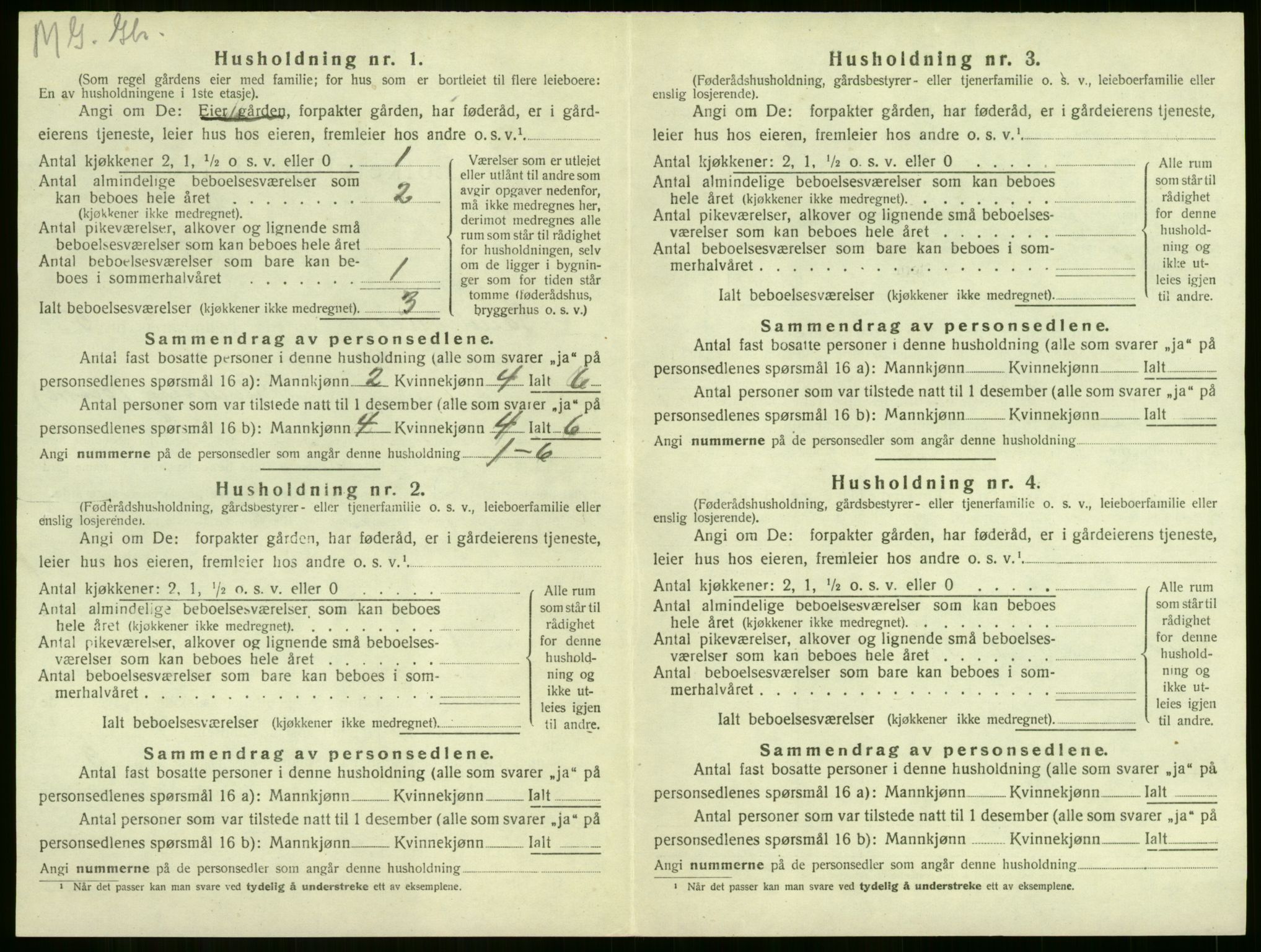 SAKO, 1920 census for Sandeherred, 1920, p. 894