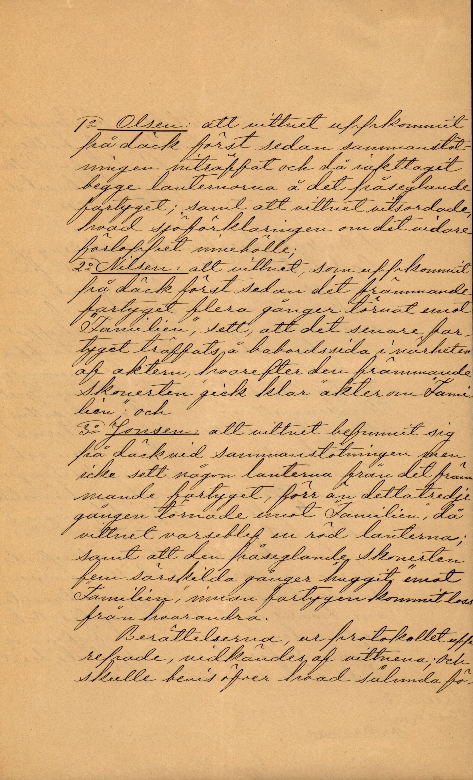 Pa 63 - Østlandske skibsassuranceforening, VEMU/A-1079/G/Ga/L0026/0009: Havaridokumenter / Rex, Resolve, Regulator, Familien, Falcon, Johanne, 1890, p. 42