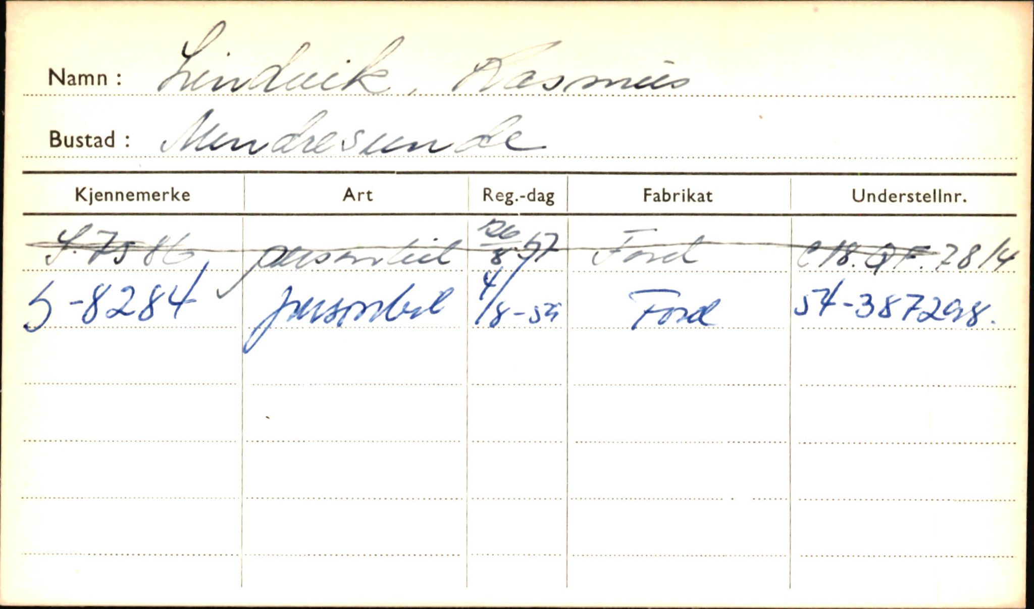 Statens vegvesen, Sogn og Fjordane vegkontor, AV/SAB-A-5301/4/F/L0001B: Eigarregister Fjordane til 1.6.1961, 1930-1961, p. 577