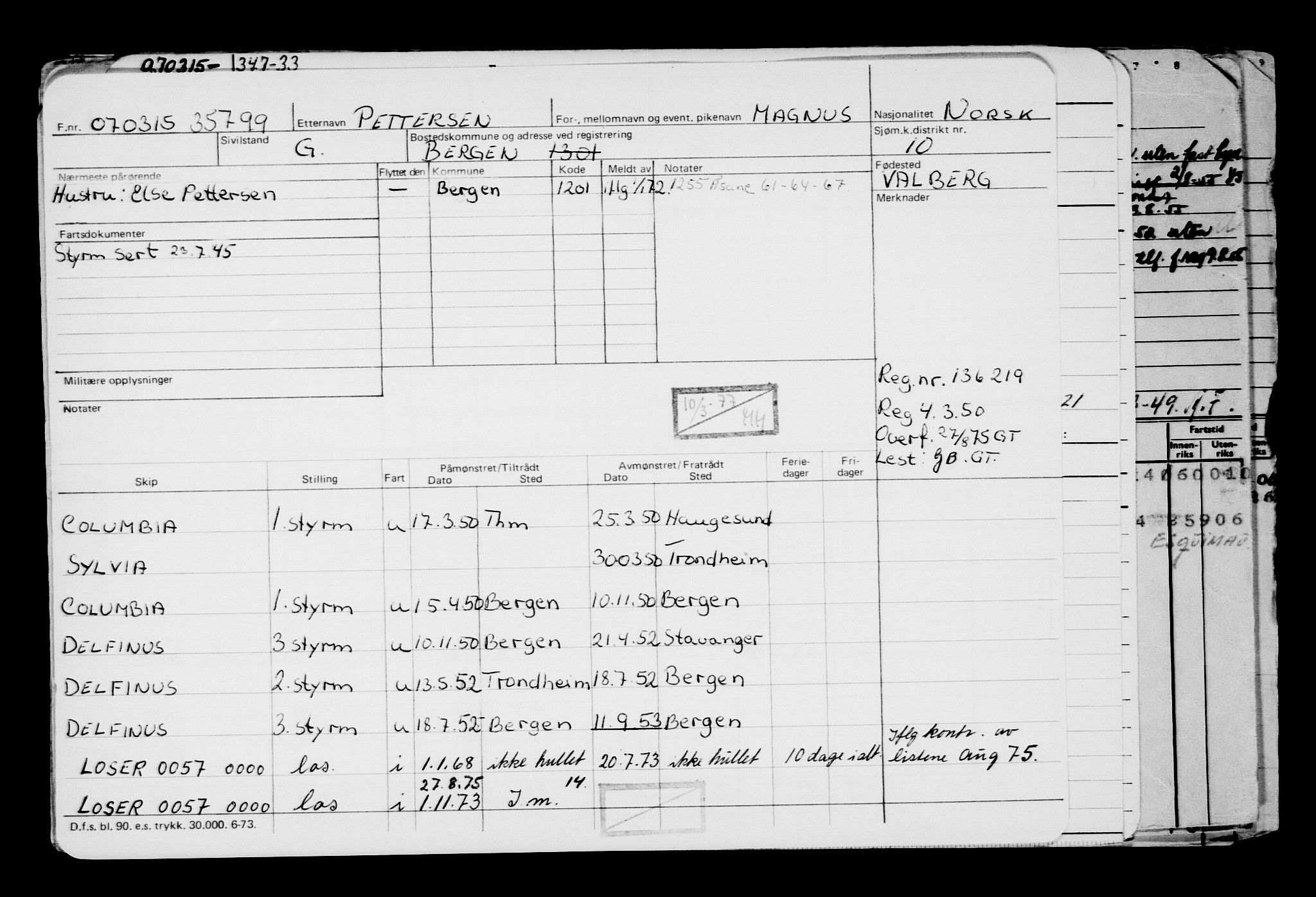 Direktoratet for sjømenn, AV/RA-S-3545/G/Gb/L0128: Hovedkort, 1915, p. 129