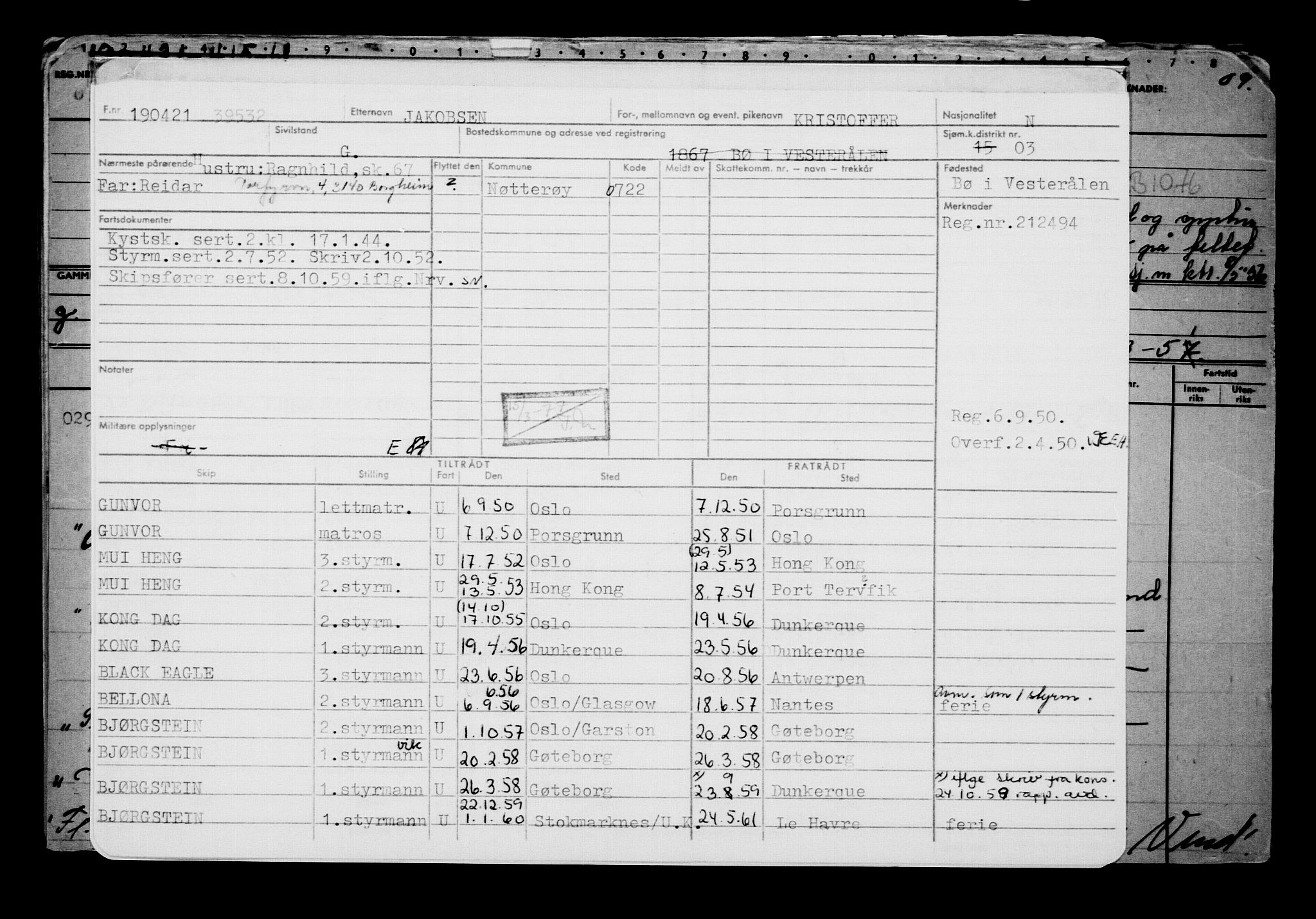 Direktoratet for sjømenn, AV/RA-S-3545/G/Gb/L0192: Hovedkort, 1921, p. 540