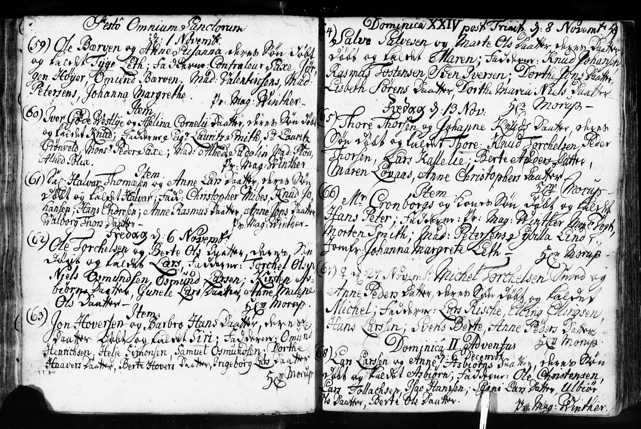 Domkirken sokneprestkontor, SAST/A-101812/001/30/30BB/L0003: Parish register (copy) no. B 3, 1733-1751, p. 59