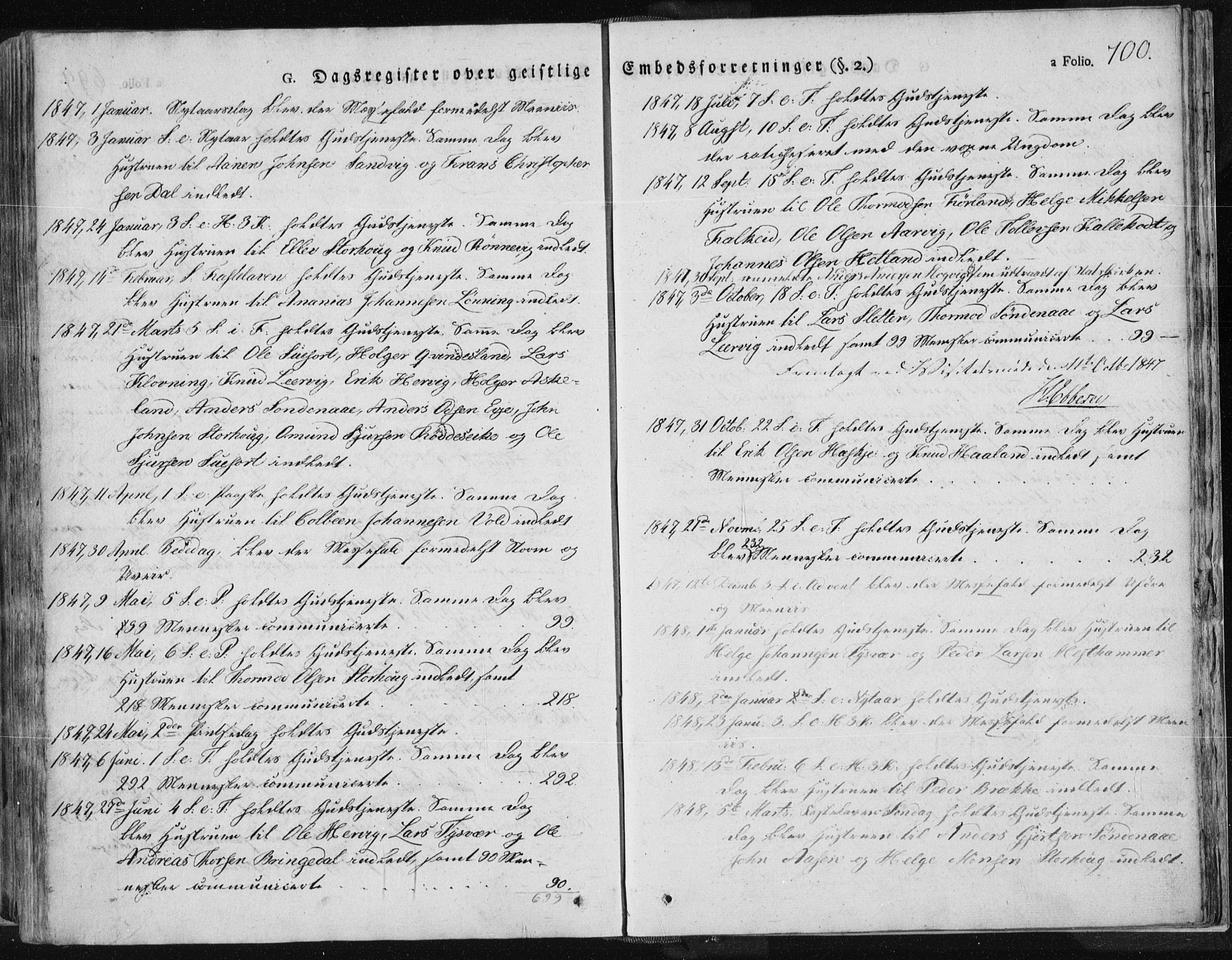 Tysvær sokneprestkontor, SAST/A -101864/H/Ha/Haa/L0001: Parish register (official) no. A 1.2, 1831-1856, p. 700