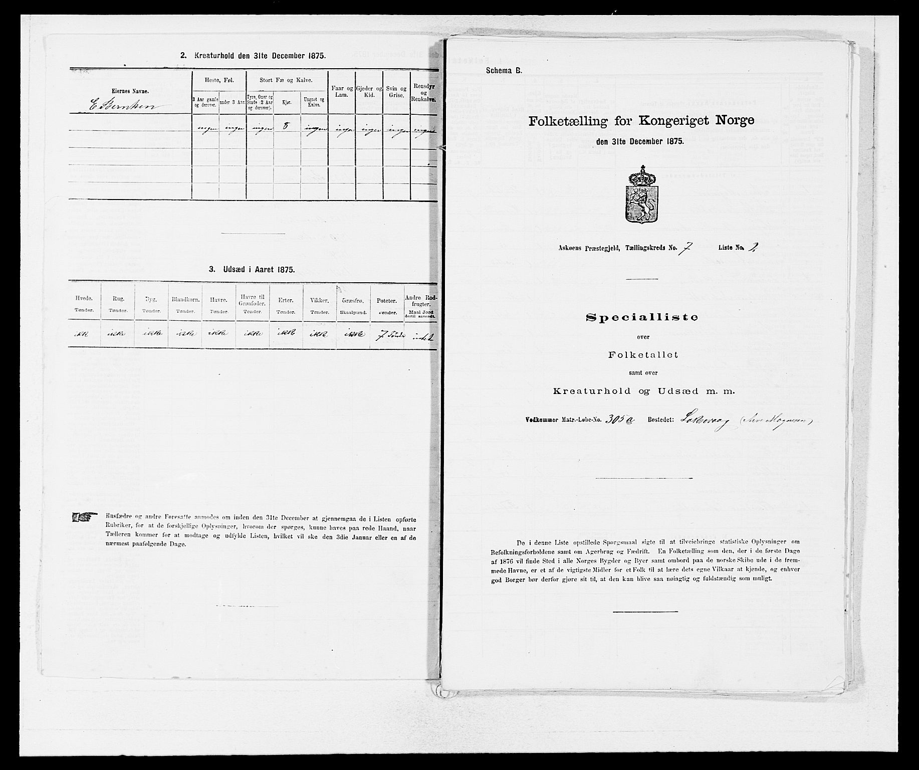 SAB, 1875 census for 1247P Askøy, 1875, p. 1060