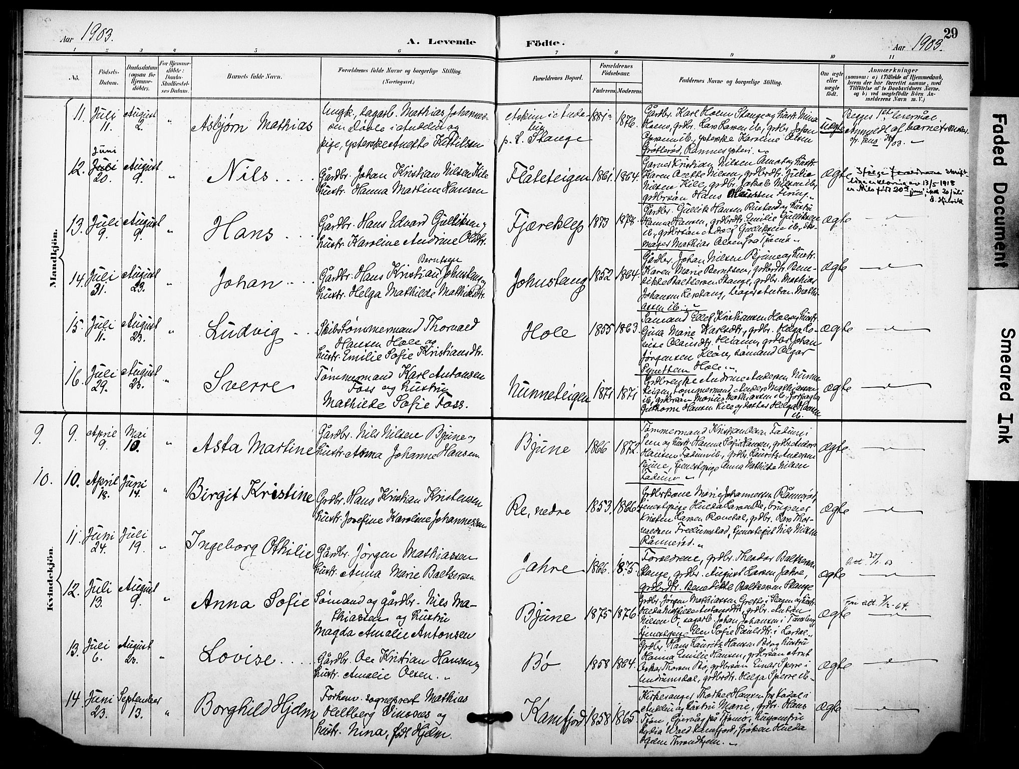 Ramnes kirkebøker, AV/SAKO-A-314/F/Fa/L0008: Parish register (official) no. I 8, 1896-1913, p. 29