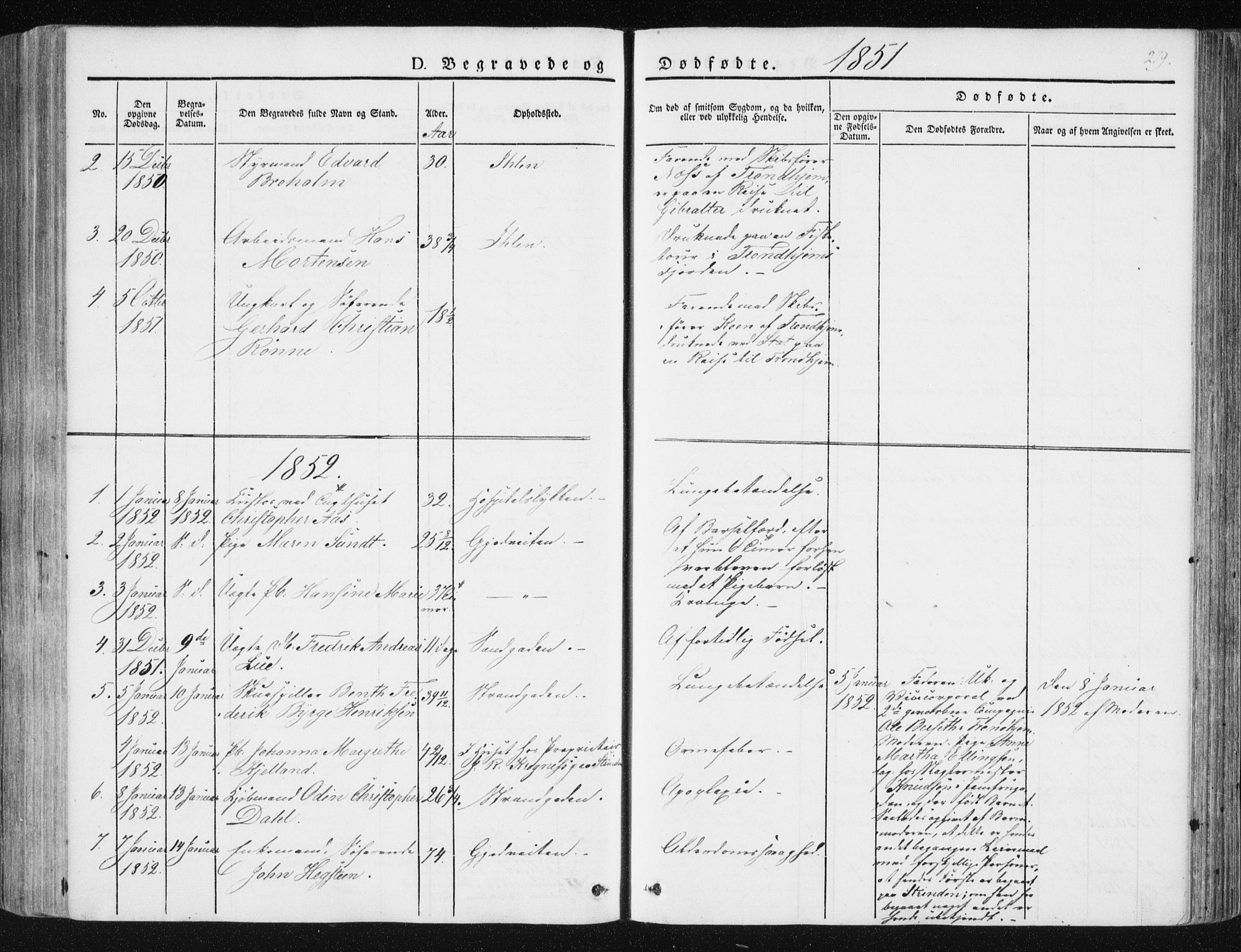 Ministerialprotokoller, klokkerbøker og fødselsregistre - Sør-Trøndelag, SAT/A-1456/602/L0110: Parish register (official) no. 602A08, 1840-1854, p. 279