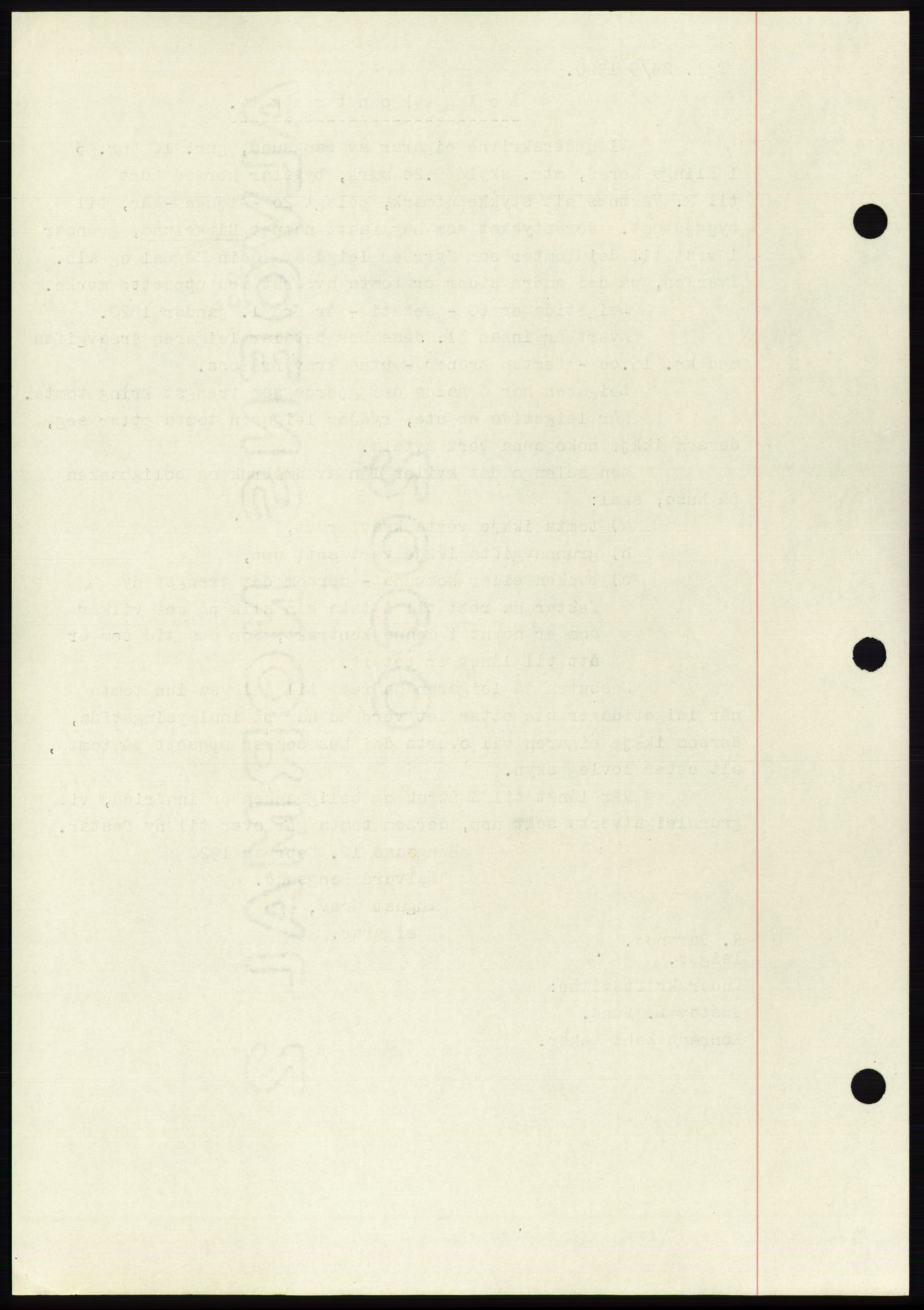 Namdal sorenskriveri, SAT/A-4133/1/2/2C: Mortgage book no. -, 1916-1921, Deed date: 25.09.1920