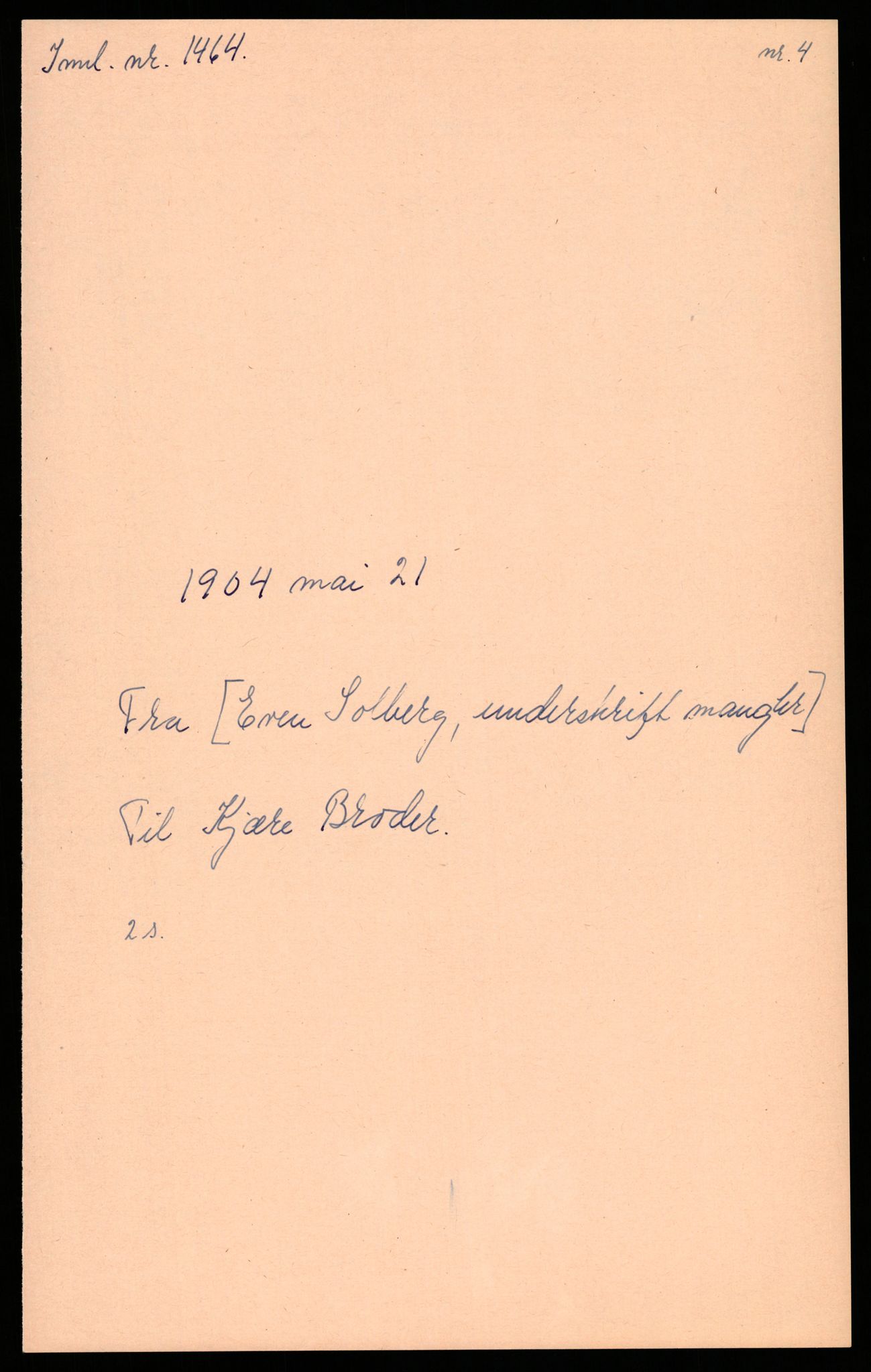 Samlinger til kildeutgivelse, Amerikabrevene, AV/RA-EA-4057/F/L0009: Innlån fra Hedmark: Statsarkivet i Hamar - Wærenskjold, 1838-1914, p. 195