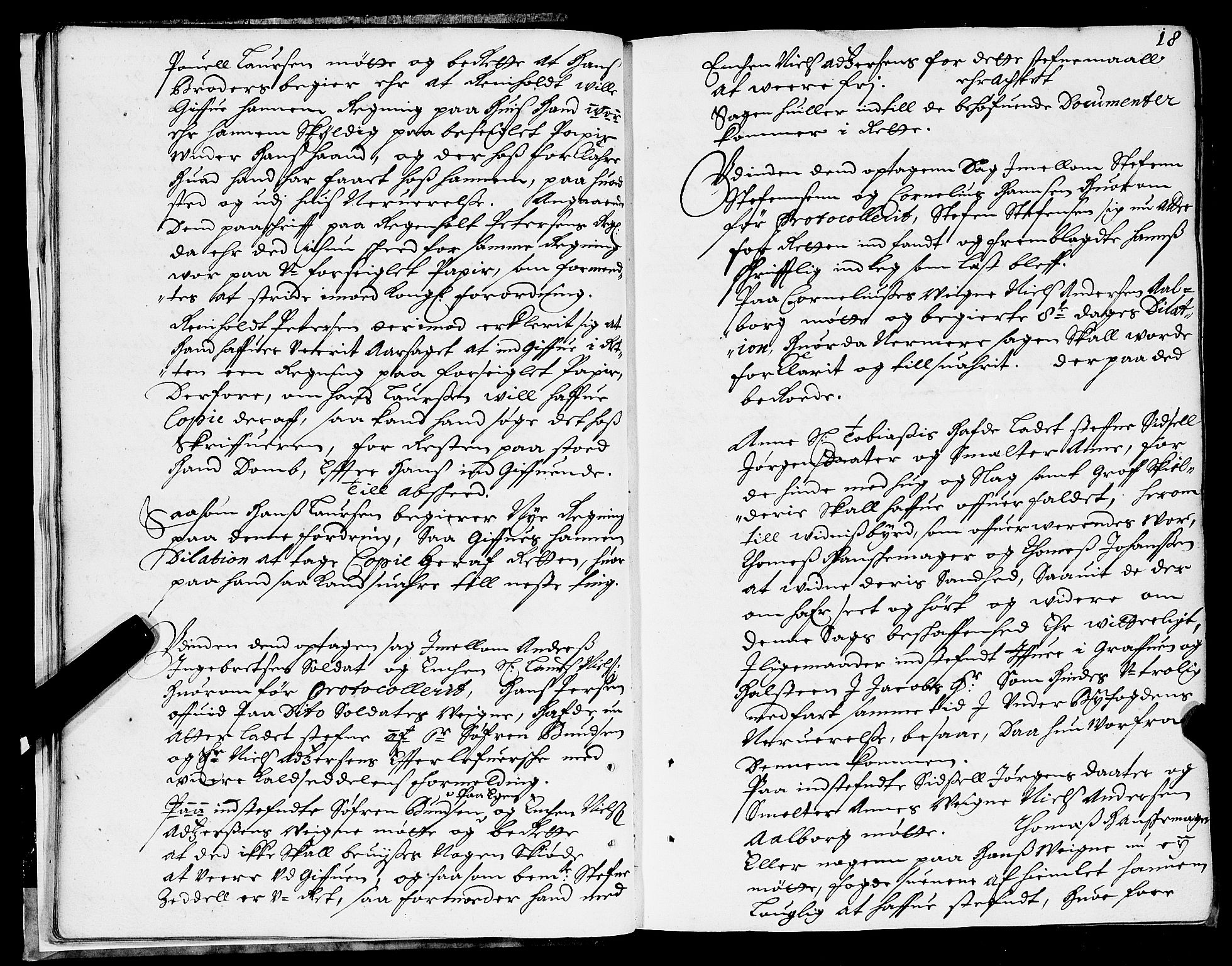 Trondheim byfogd, AV/SAT-A-0003/1/1/1A/L0006: Bytingsprotokoll - 9/1-18/12., 1679, p. 17b-18a