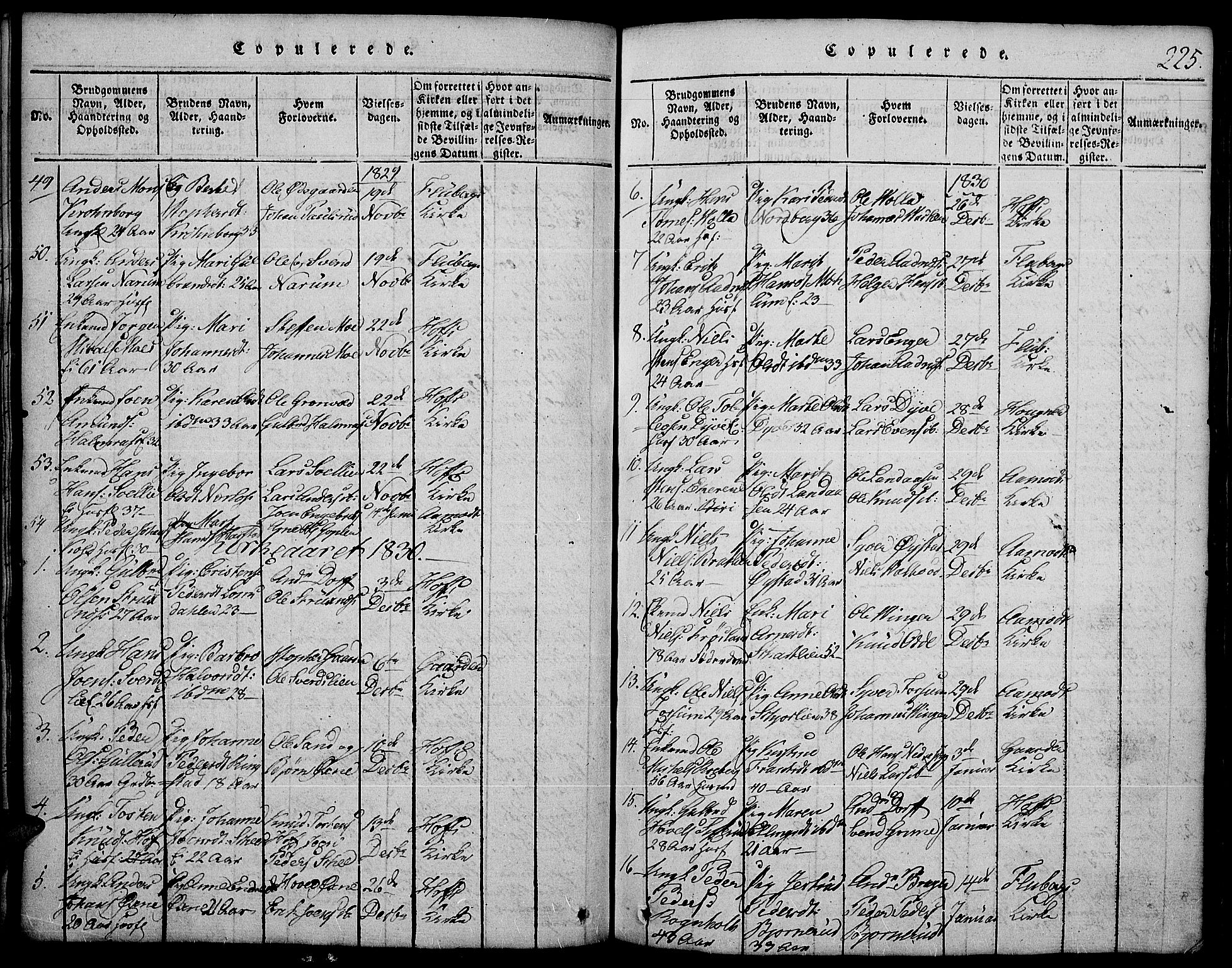 Land prestekontor, AV/SAH-PREST-120/H/Ha/Hab/L0001: Parish register (copy) no. 1, 1814-1833, p. 225