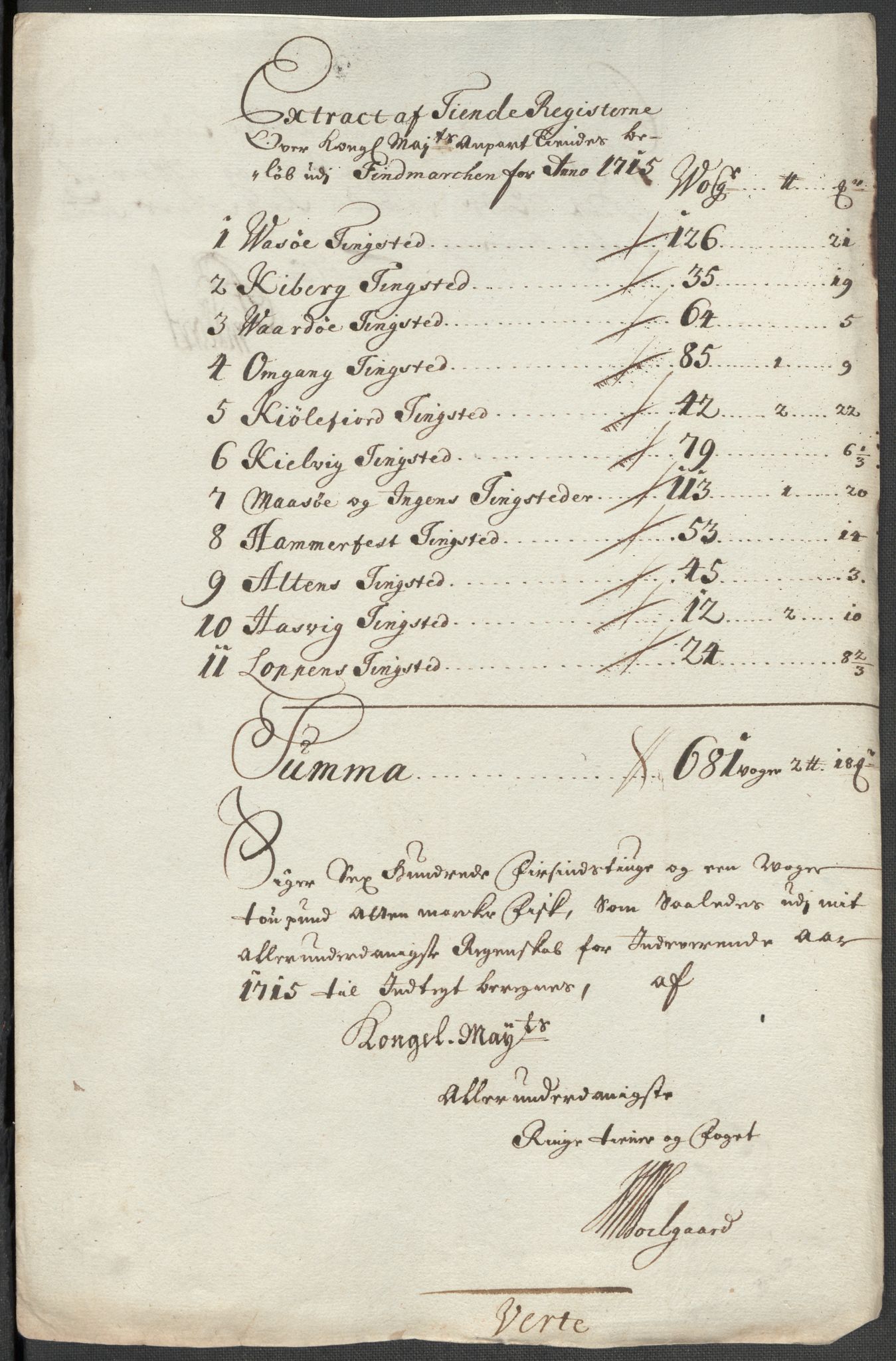 Rentekammeret inntil 1814, Reviderte regnskaper, Fogderegnskap, AV/RA-EA-4092/R69/L4856: Fogderegnskap Finnmark/Vardøhus, 1713-1715, p. 472