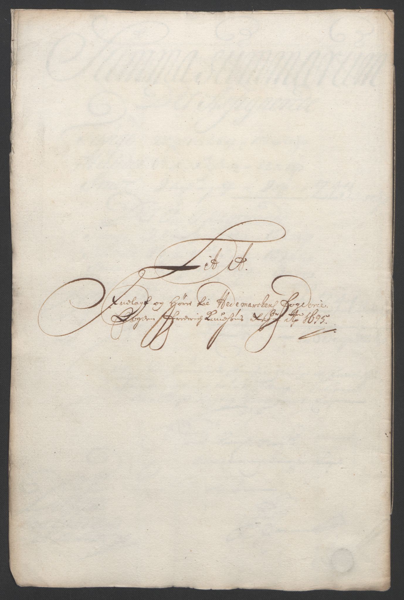 Rentekammeret inntil 1814, Reviderte regnskaper, Fogderegnskap, AV/RA-EA-4092/R16/L1036: Fogderegnskap Hedmark, 1695-1696, p. 39