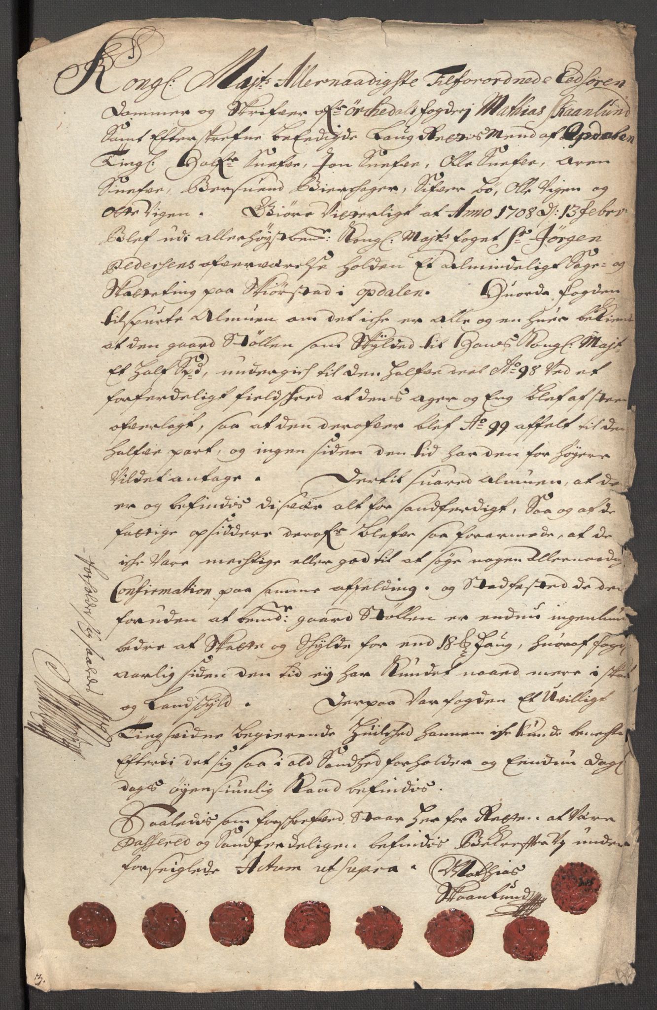 Rentekammeret inntil 1814, Reviderte regnskaper, Fogderegnskap, RA/EA-4092/R60/L3957: Fogderegnskap Orkdal og Gauldal, 1707, p. 407