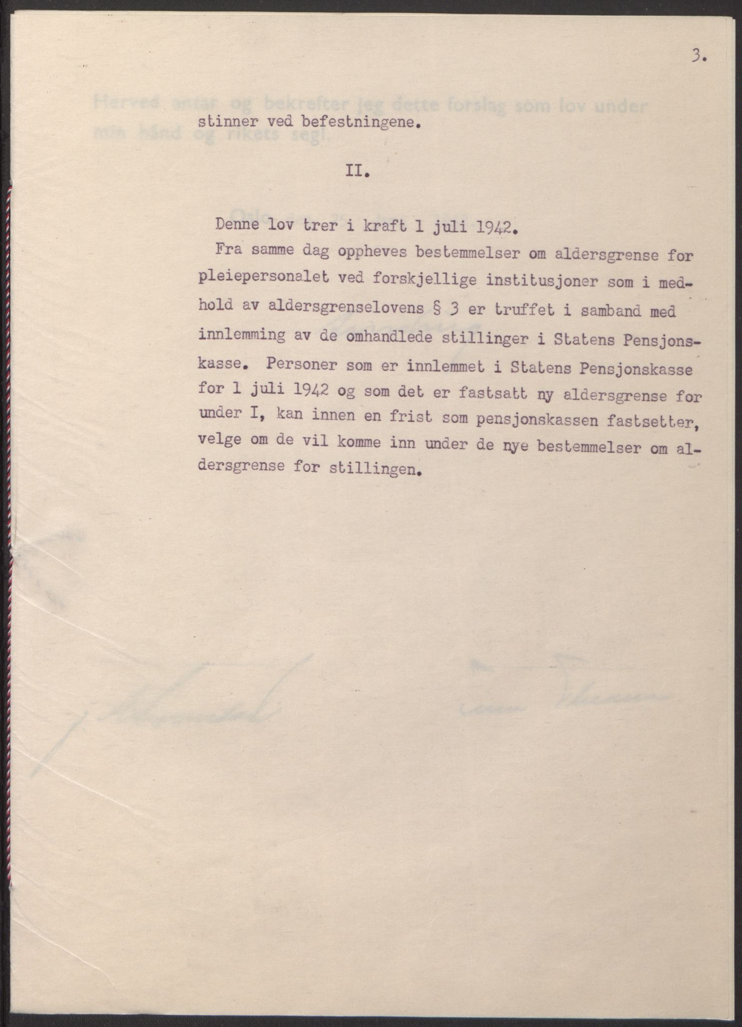 NS-administrasjonen 1940-1945 (Statsrådsekretariatet, de kommisariske statsråder mm), AV/RA-S-4279/D/Db/L0098: Lover II, 1942, p. 170