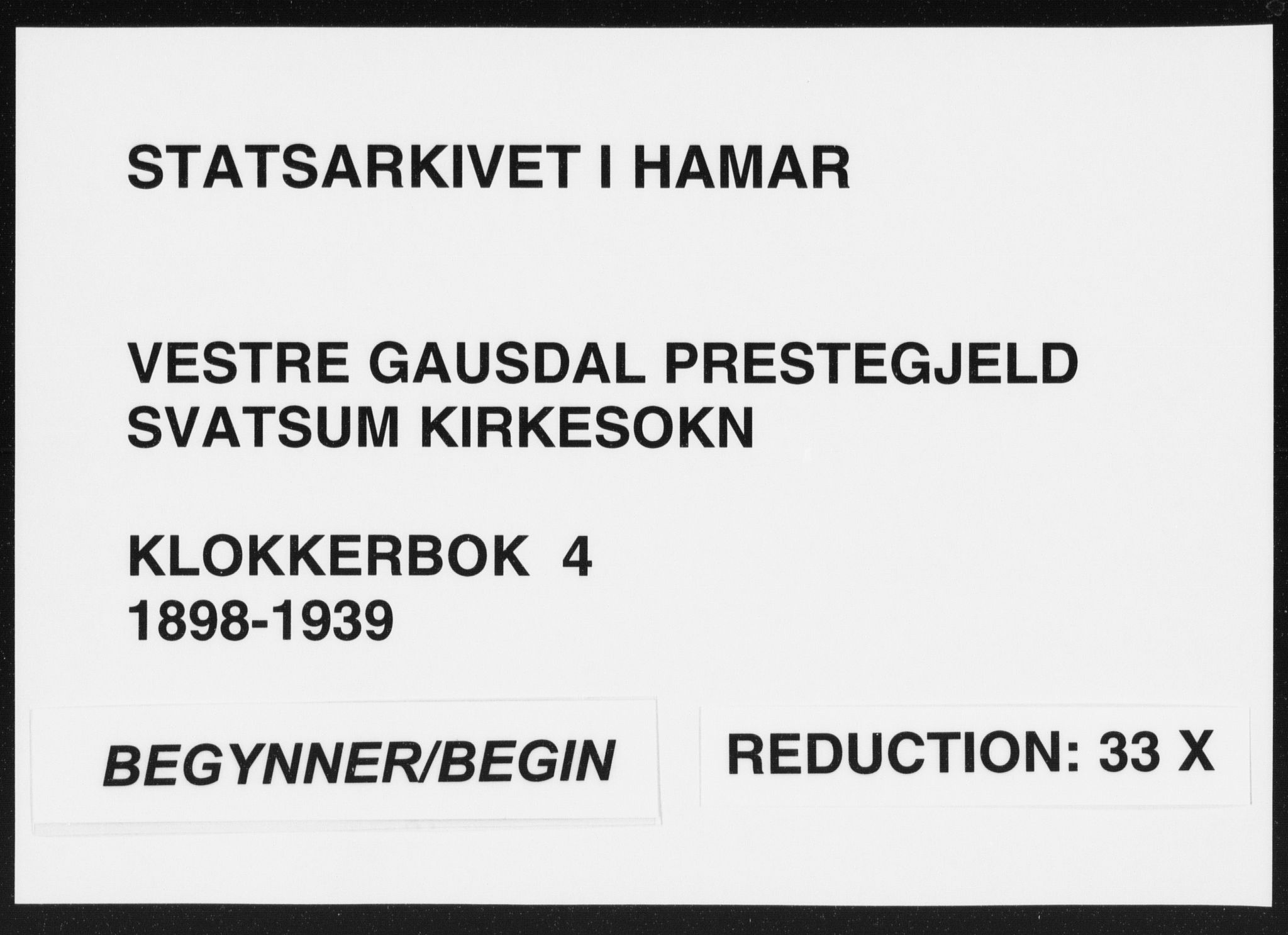 Vestre Gausdal prestekontor, SAH/PREST-094/H/Ha/Hab/L0004: Parish register (copy) no. 4, 1898-1939