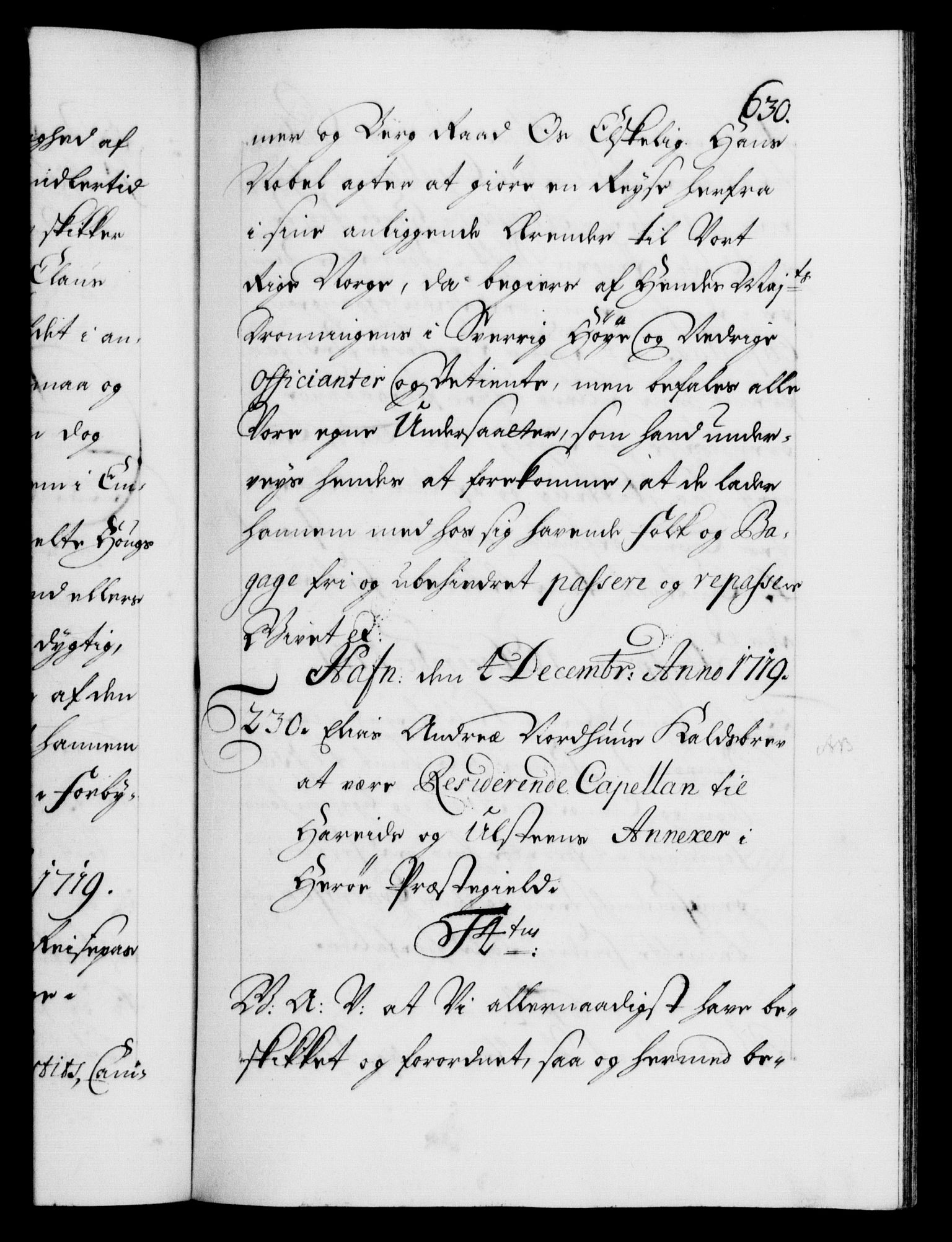 Danske Kanselli 1572-1799, AV/RA-EA-3023/F/Fc/Fca/Fcaa/L0022: Norske registre, 1716-1719, p. 630a