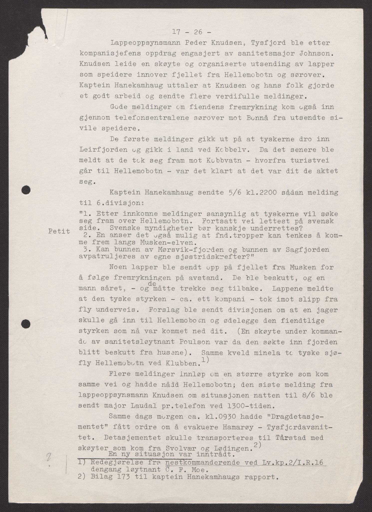 Forsvaret, Forsvarets krigshistoriske avdeling, AV/RA-RAFA-2017/Y/Yb/L0147: II-C-11-622  -  6. Divisjon, 1940, p. 244