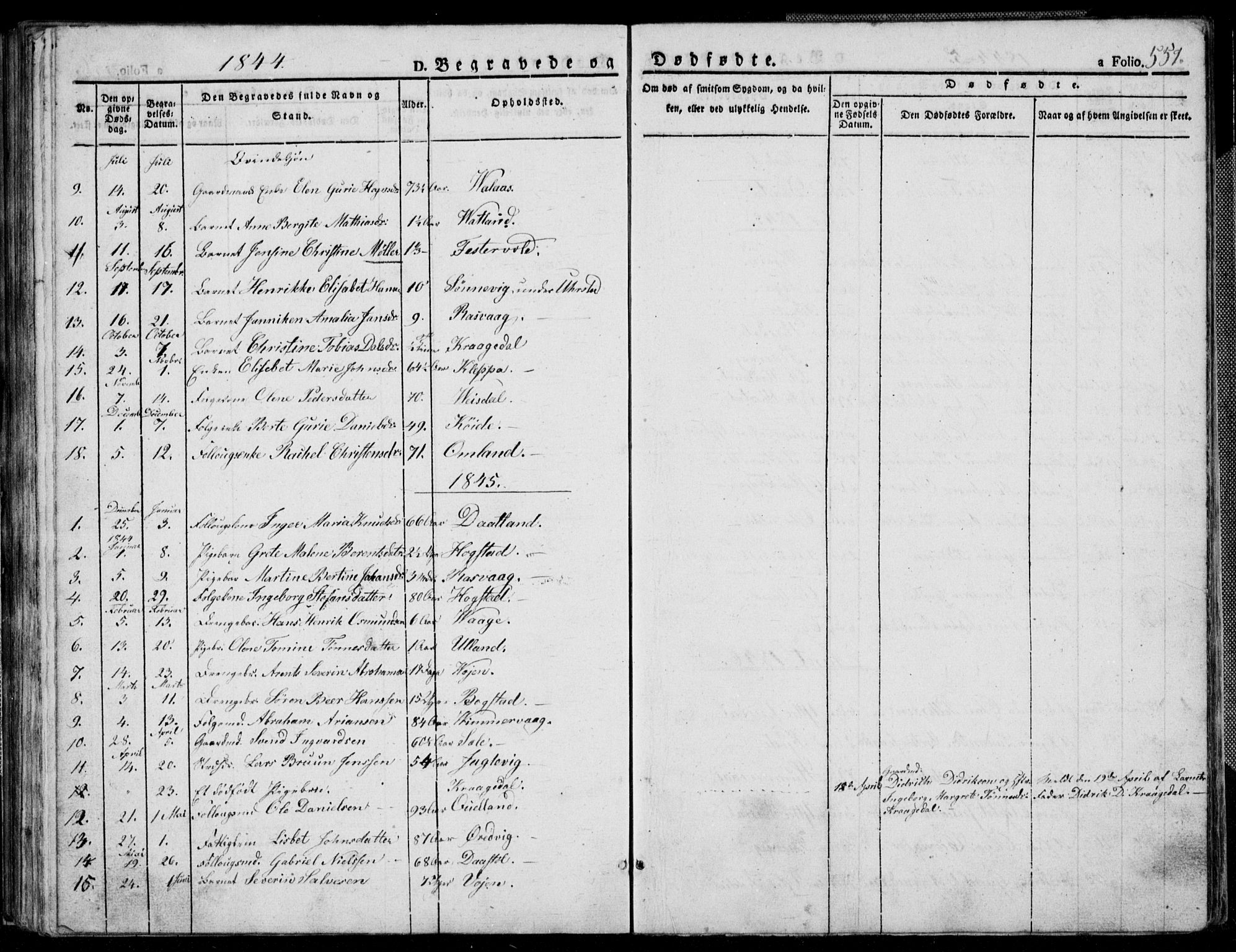 Flekkefjord sokneprestkontor, SAK/1111-0012/F/Fb/Fbb/L0002: Parish register (copy) no. B 2b, 1831-1866, p. 557
