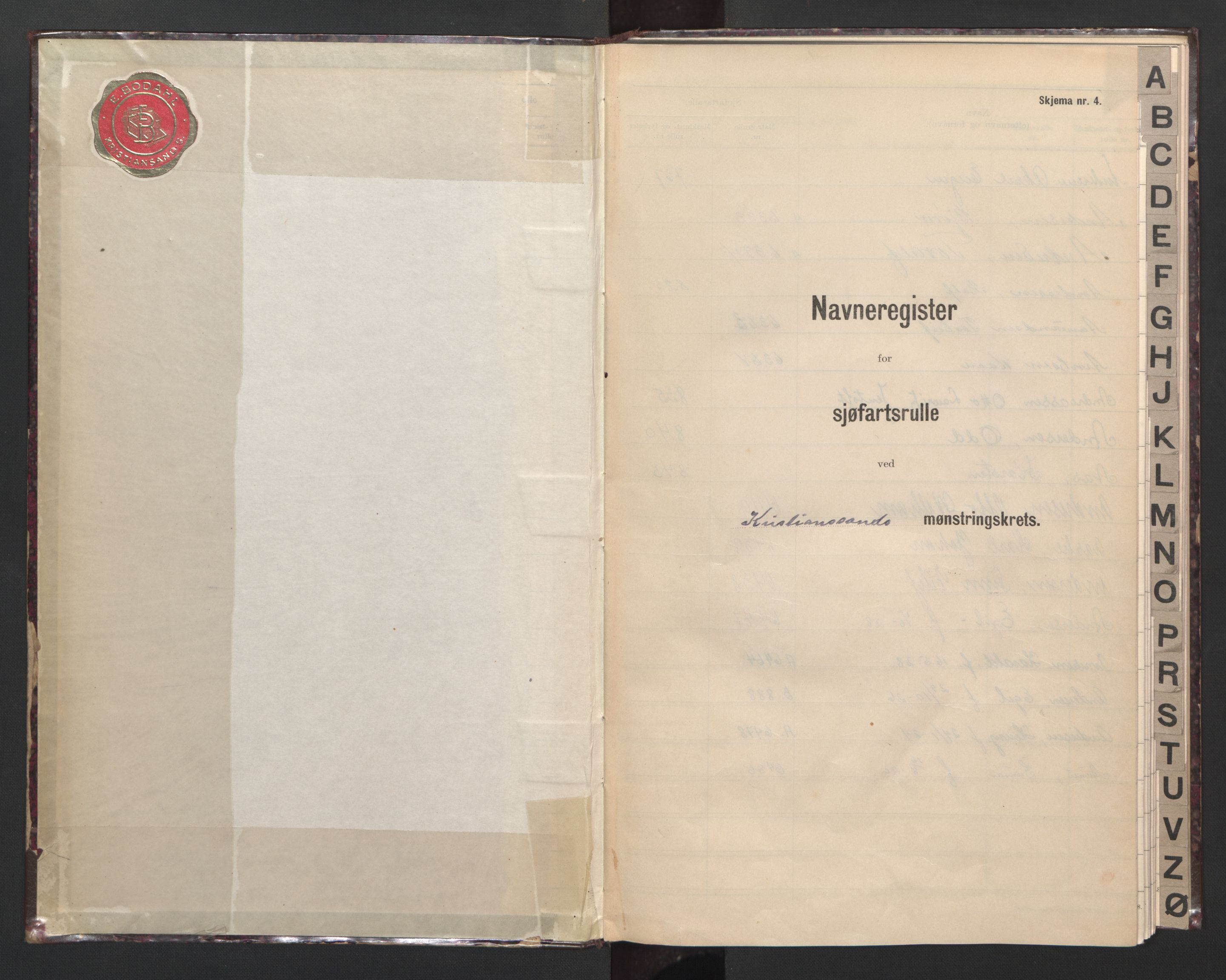 Kristiansand mønstringskrets, SAK/2031-0015/F/Fb/L0017: Register til hovedrulle A og B, I-24, 1947-1948, p. 2