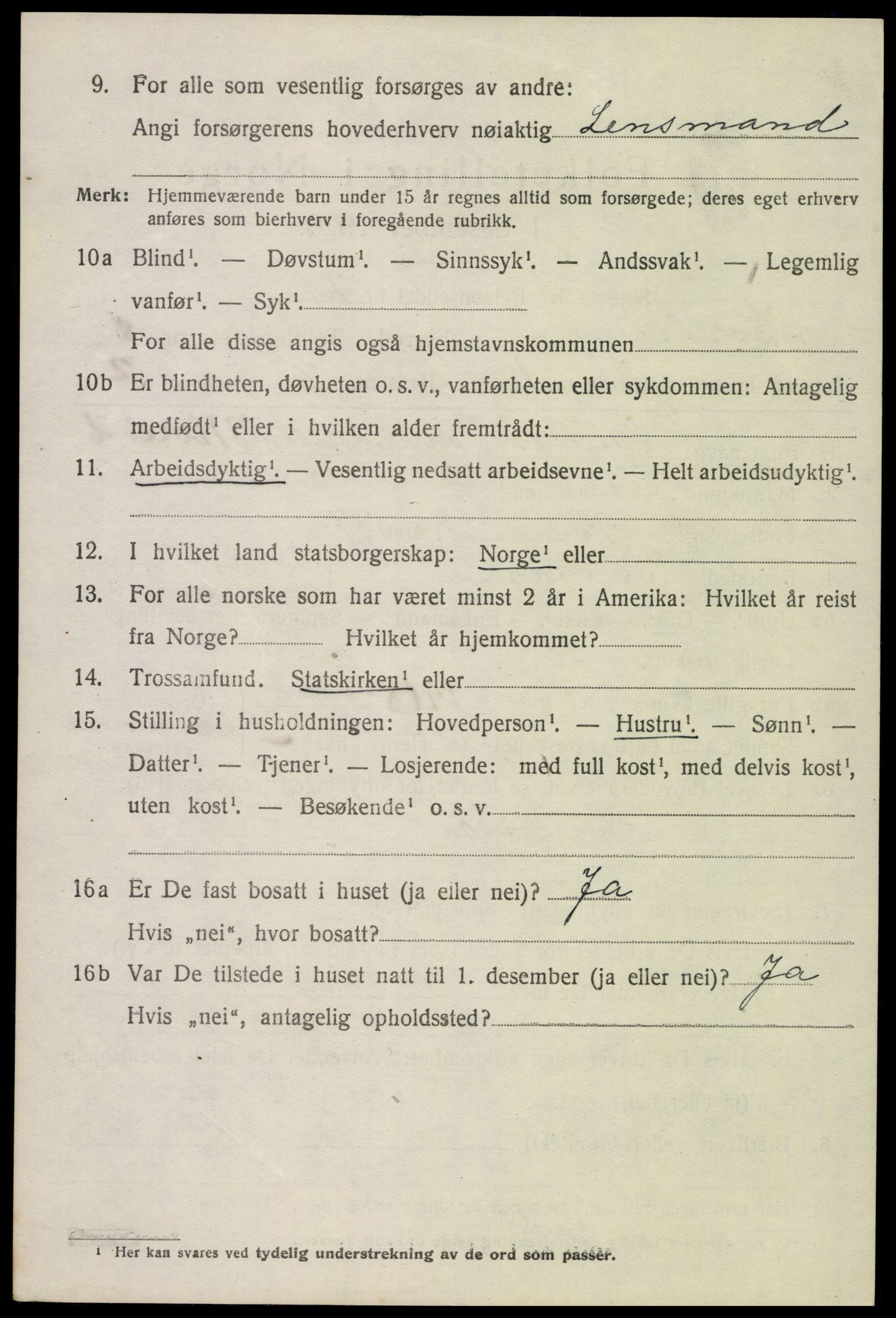 SAK, 1920 census for Hornnes, 1920, p. 1776