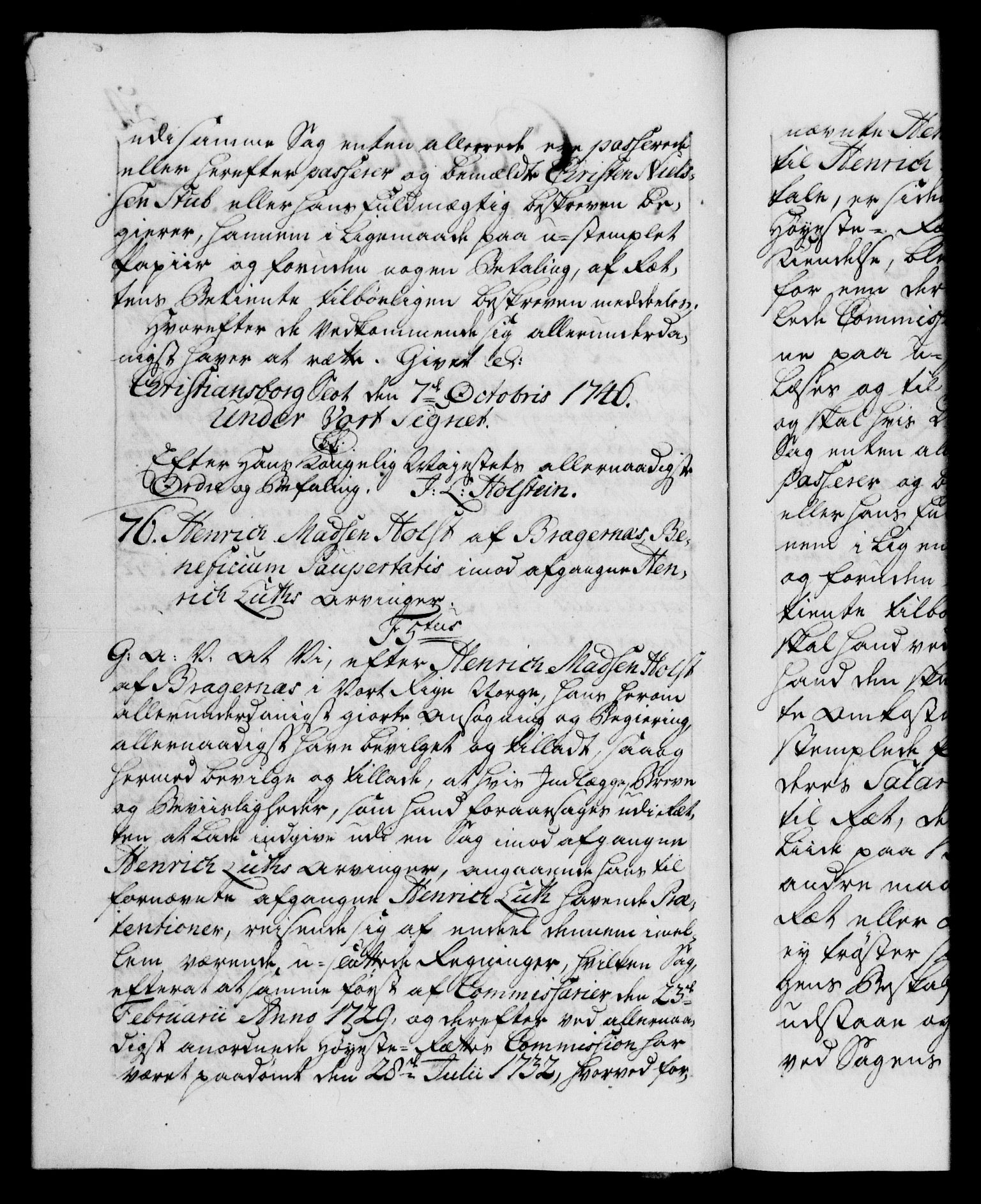 Danske Kanselli 1572-1799, AV/RA-EA-3023/F/Fc/Fca/Fcaa/L0035: Norske registre, 1746-1748, p. 54b