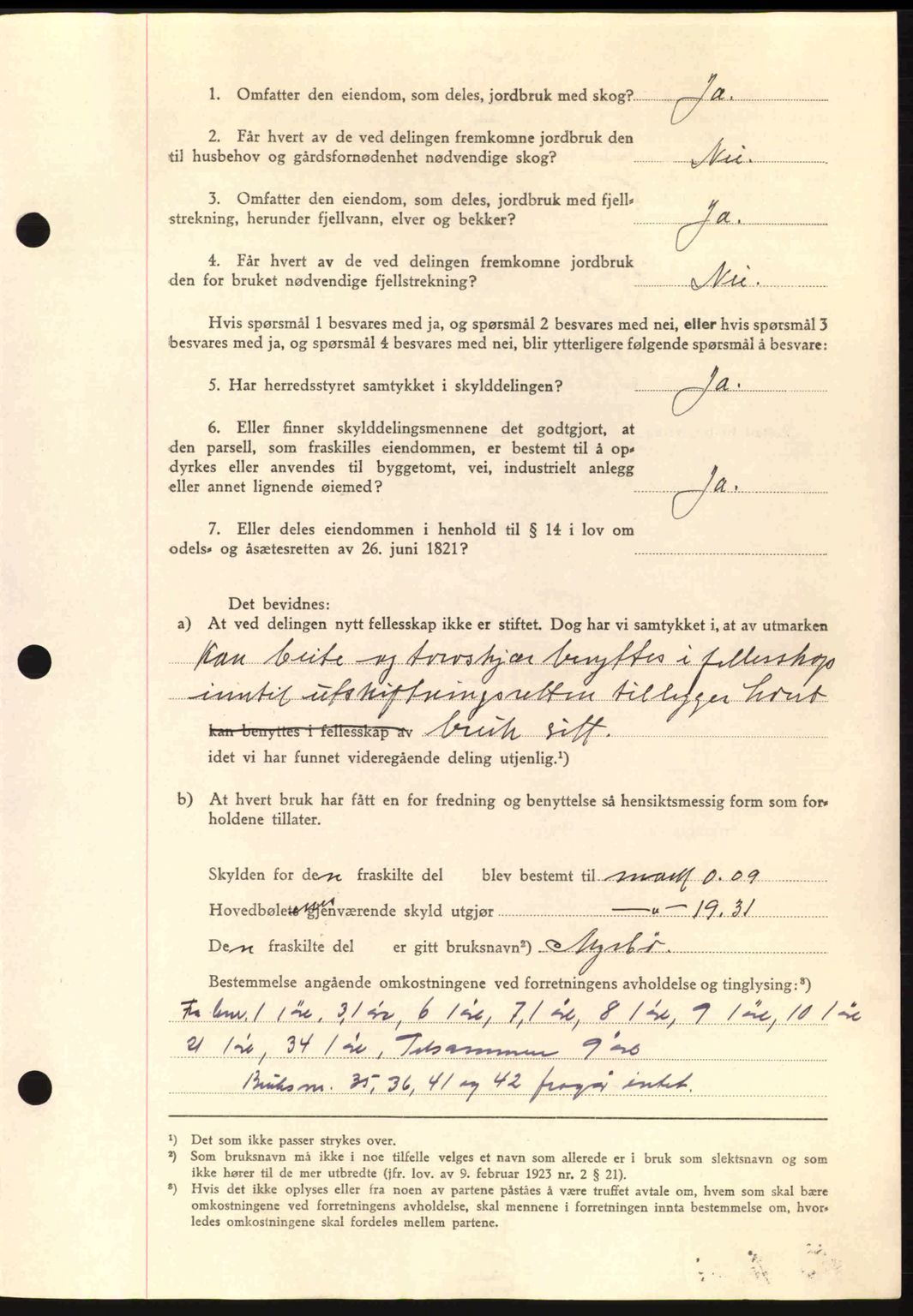 Romsdal sorenskriveri, AV/SAT-A-4149/1/2/2C: Mortgage book no. A14, 1943-1943, Diary no: : 781/1943