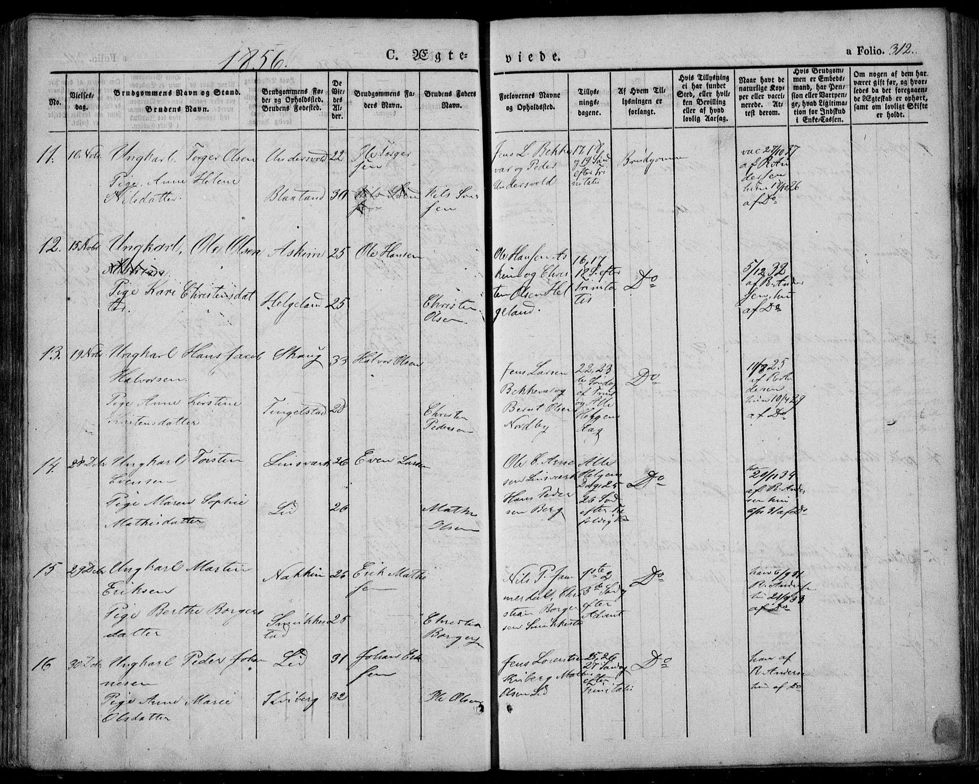 Lardal kirkebøker, AV/SAKO-A-350/F/Fa/L0006: Parish register (official) no. I 6, 1835-1860, p. 312