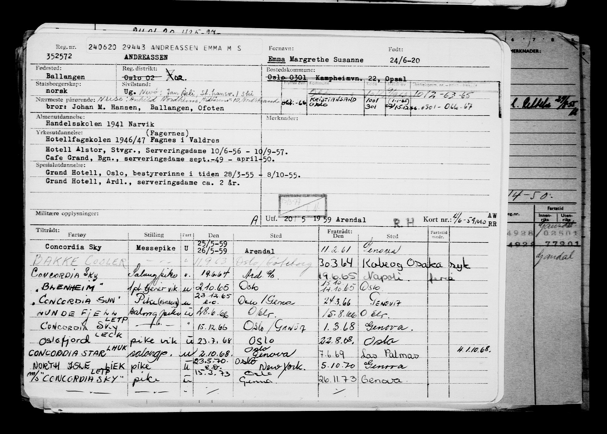 Direktoratet for sjømenn, AV/RA-S-3545/G/Gb/L0182: Hovedkort, 1920, p. 431