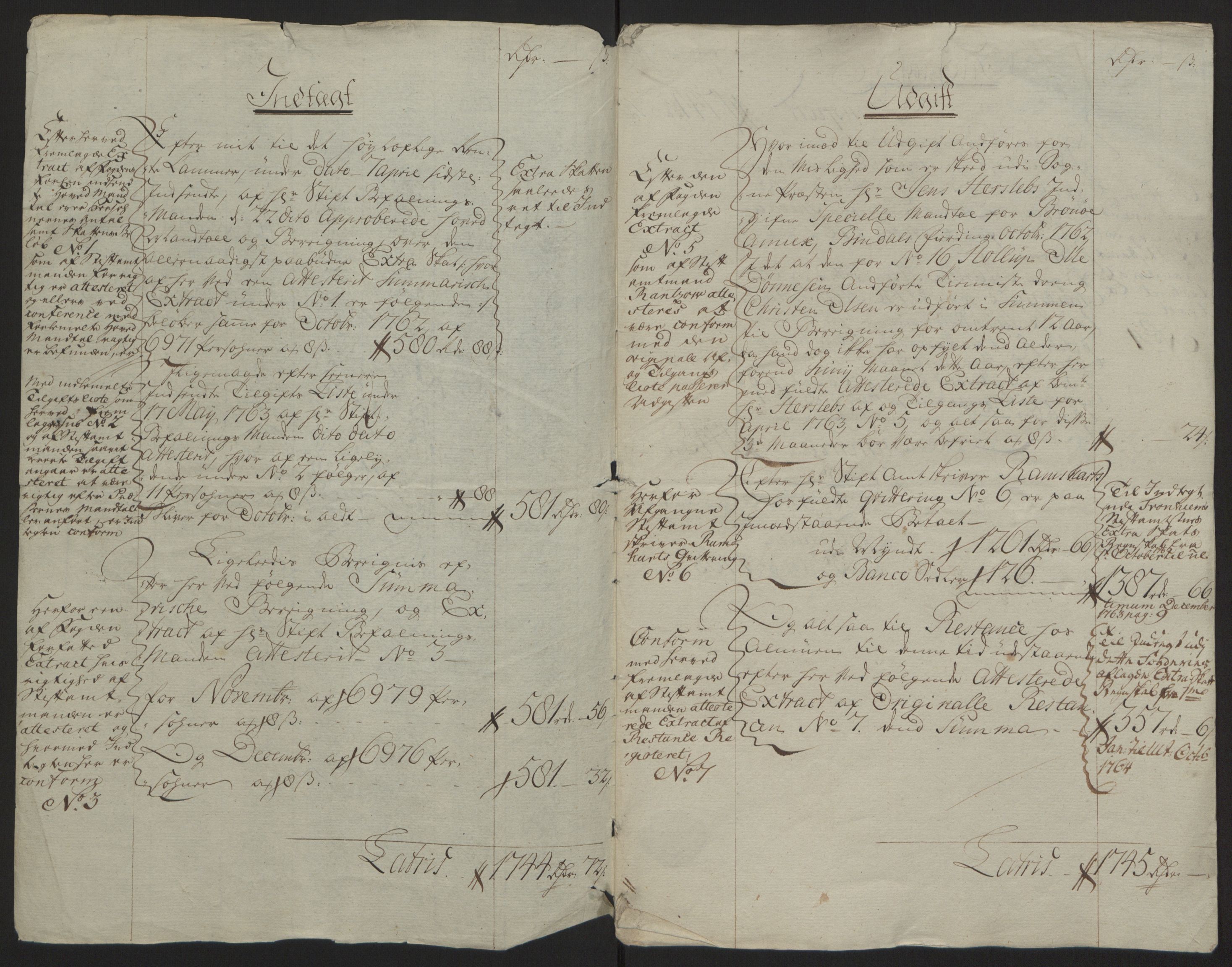 Rentekammeret inntil 1814, Reviderte regnskaper, Fogderegnskap, AV/RA-EA-4092/R64/L4502: Ekstraskatten Namdal, 1762-1772, p. 6