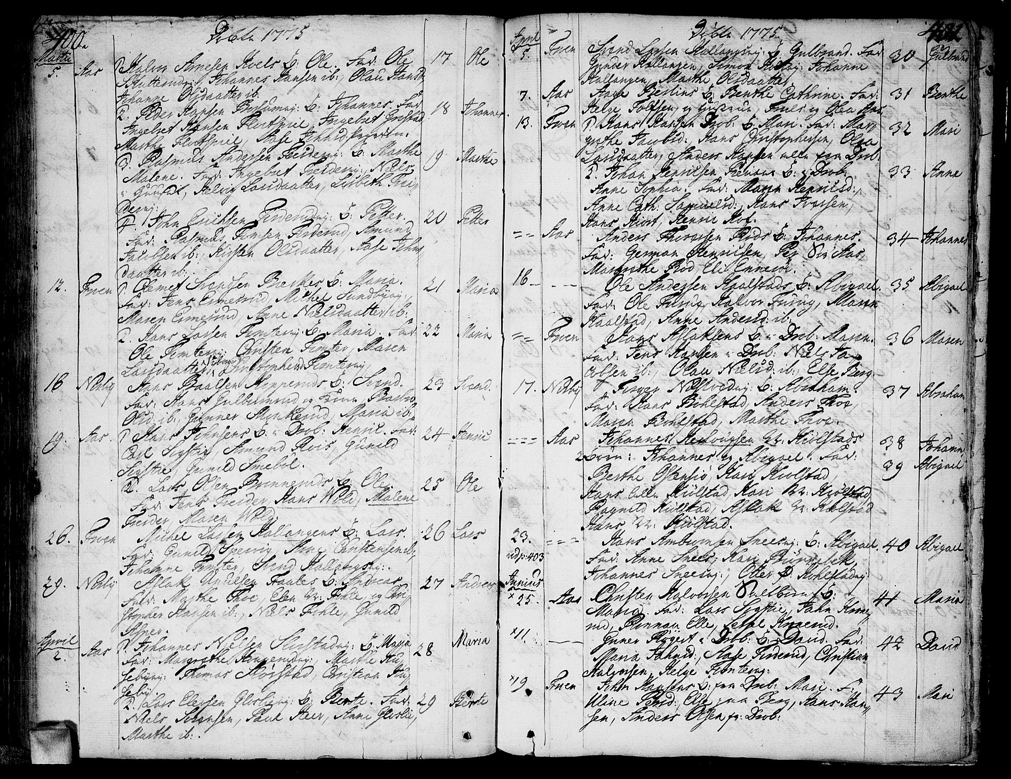 Ås prestekontor Kirkebøker, AV/SAO-A-10894/F/Fa/L0001: Parish register (official) no. I 1, 1742-1778, p. 400-401