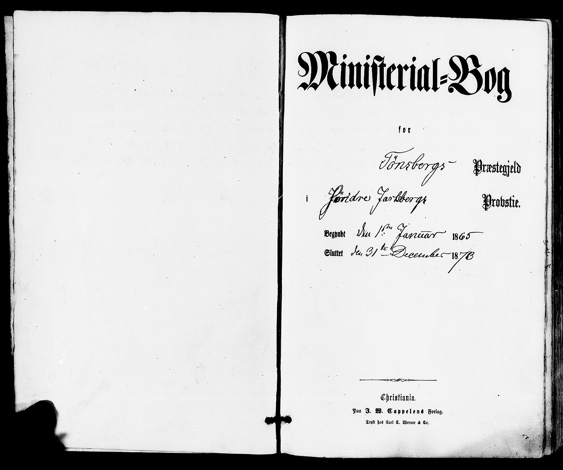 Tønsberg kirkebøker, AV/SAKO-A-330/F/Fa/L0009: Parish register (official) no. I 9, 1865-1873
